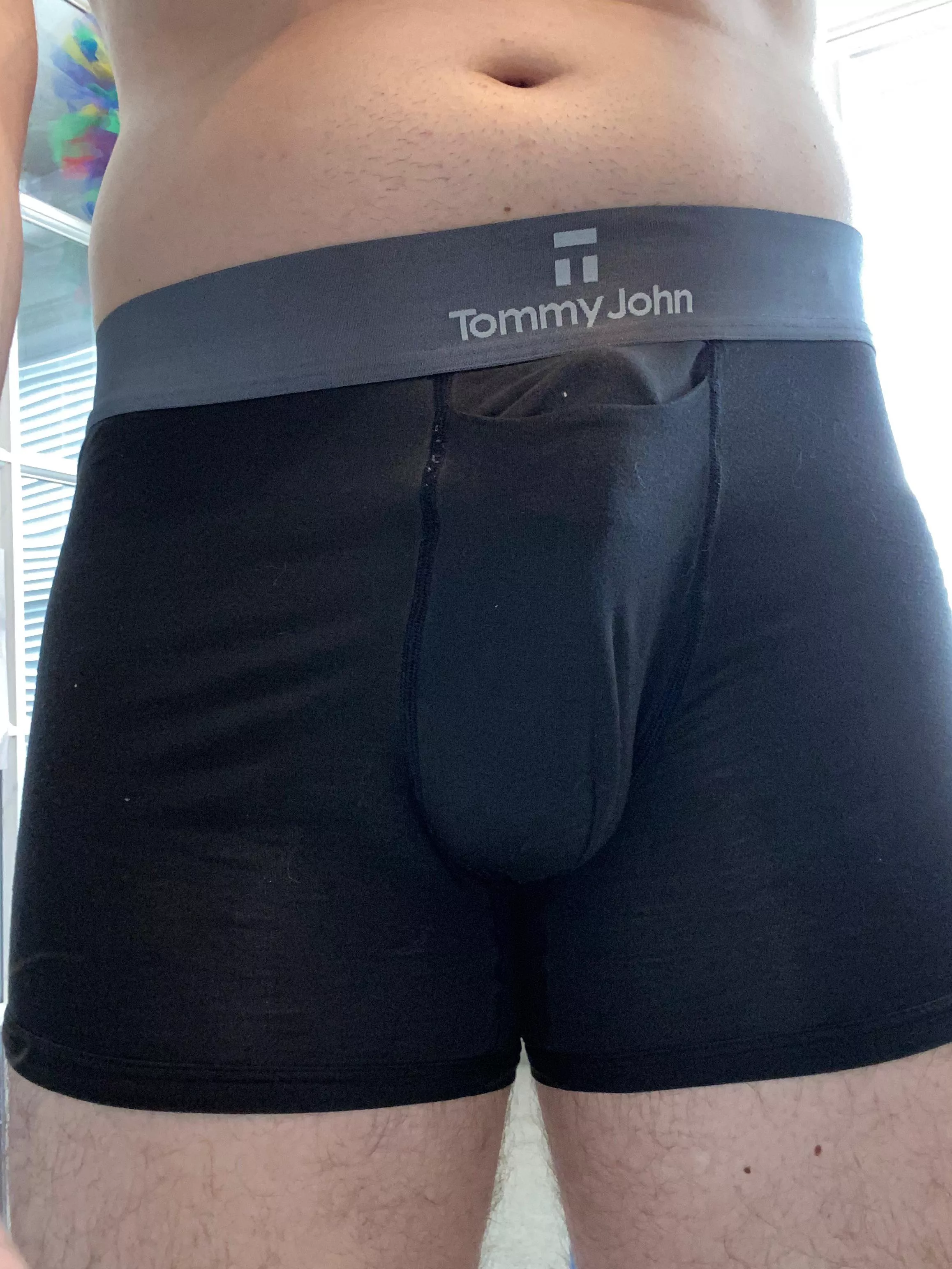 Todays choice. Tommy John boxer briefs. And a semi thatâ€™s not so subtle. (36)