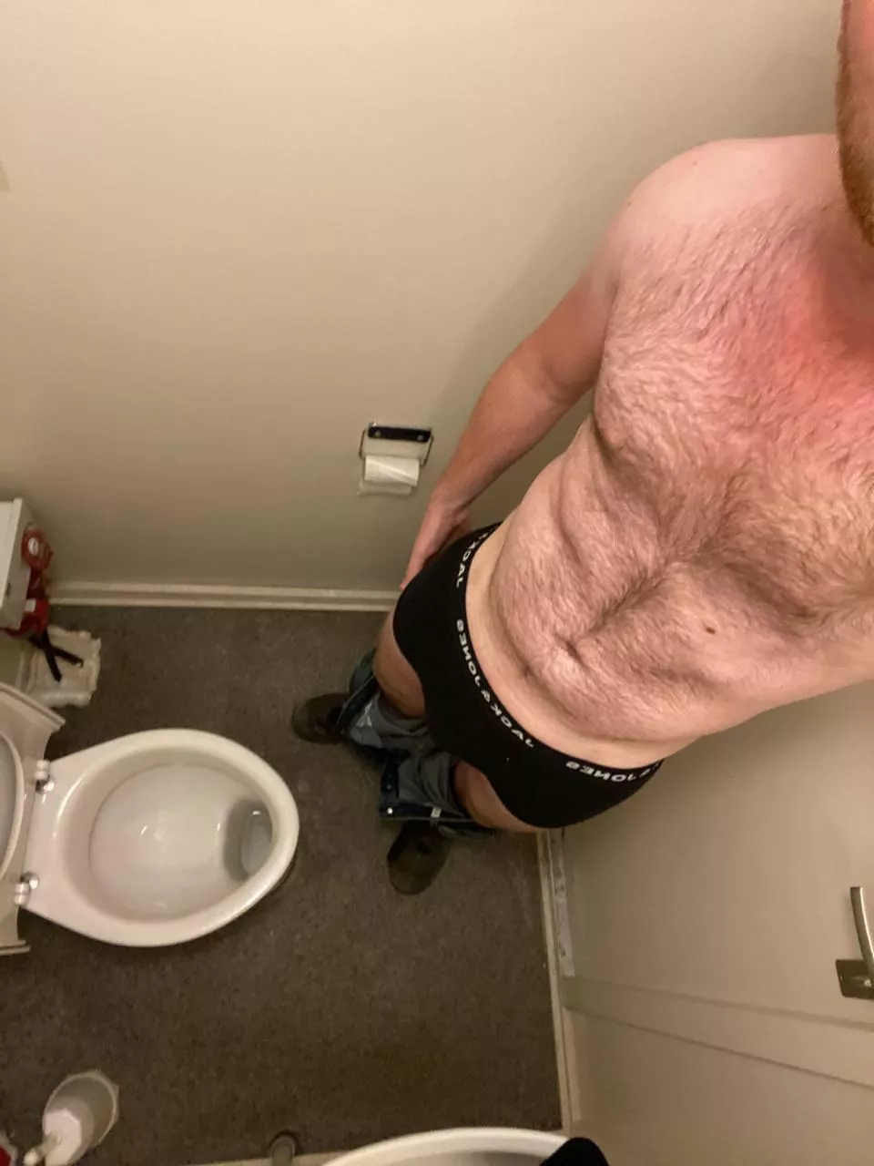 Toilet selfie