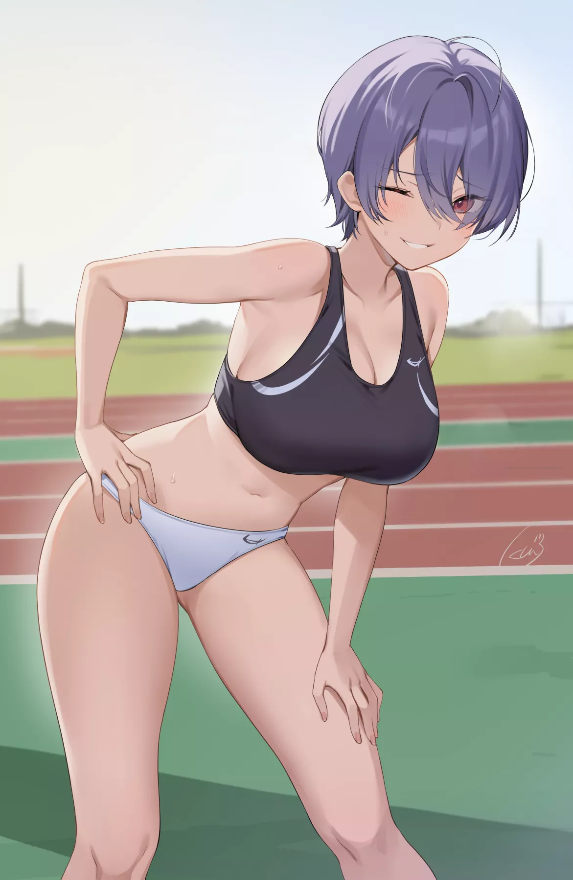 Track and field athlete (icomochi) [Original]