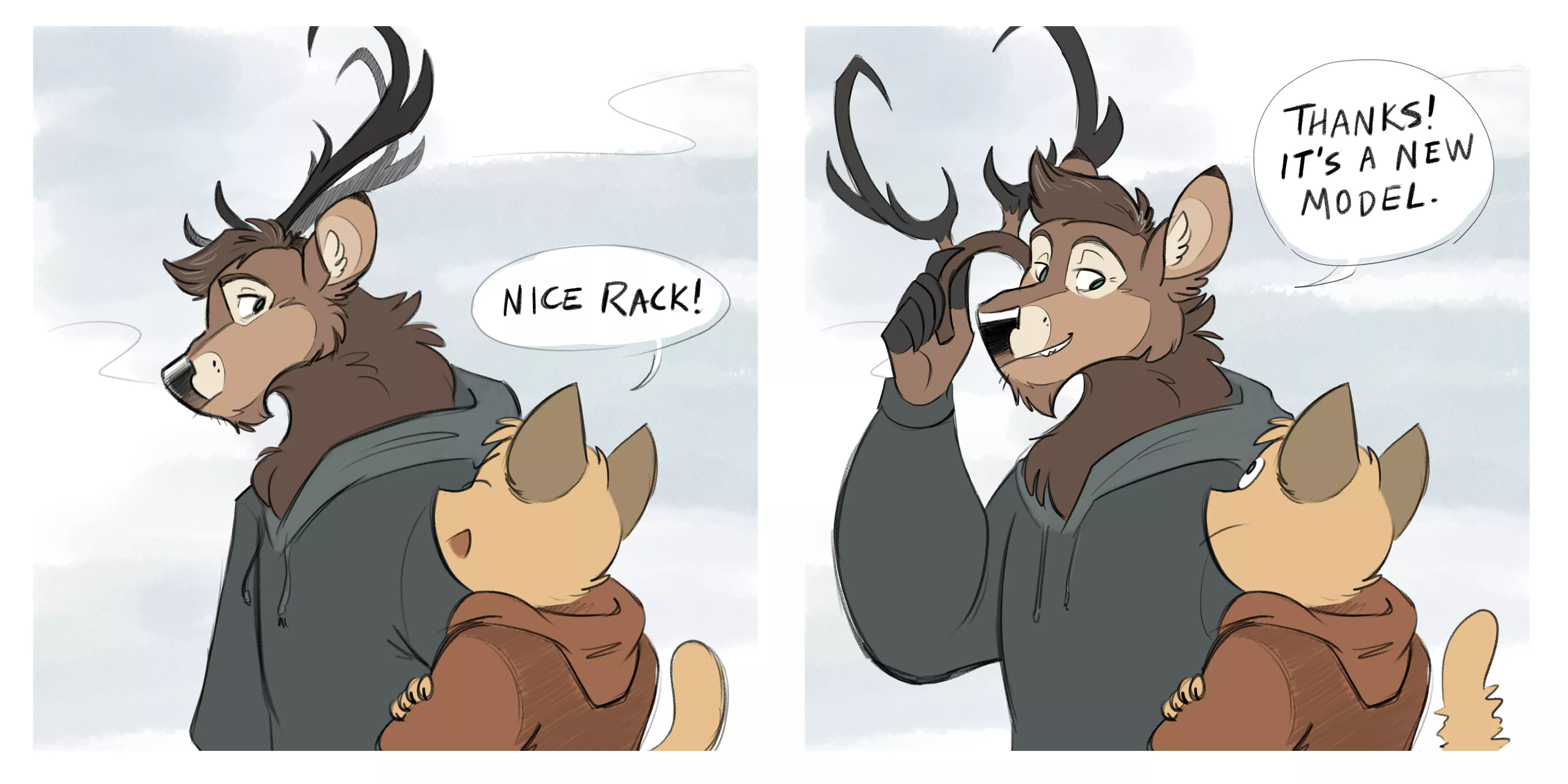 Trans deer trans deer🦌🏳️‍⚧️(art by cryptidshadows on Twitter)