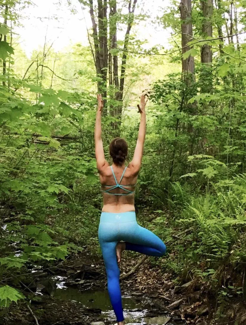 Tree pose in natureâ€¦.