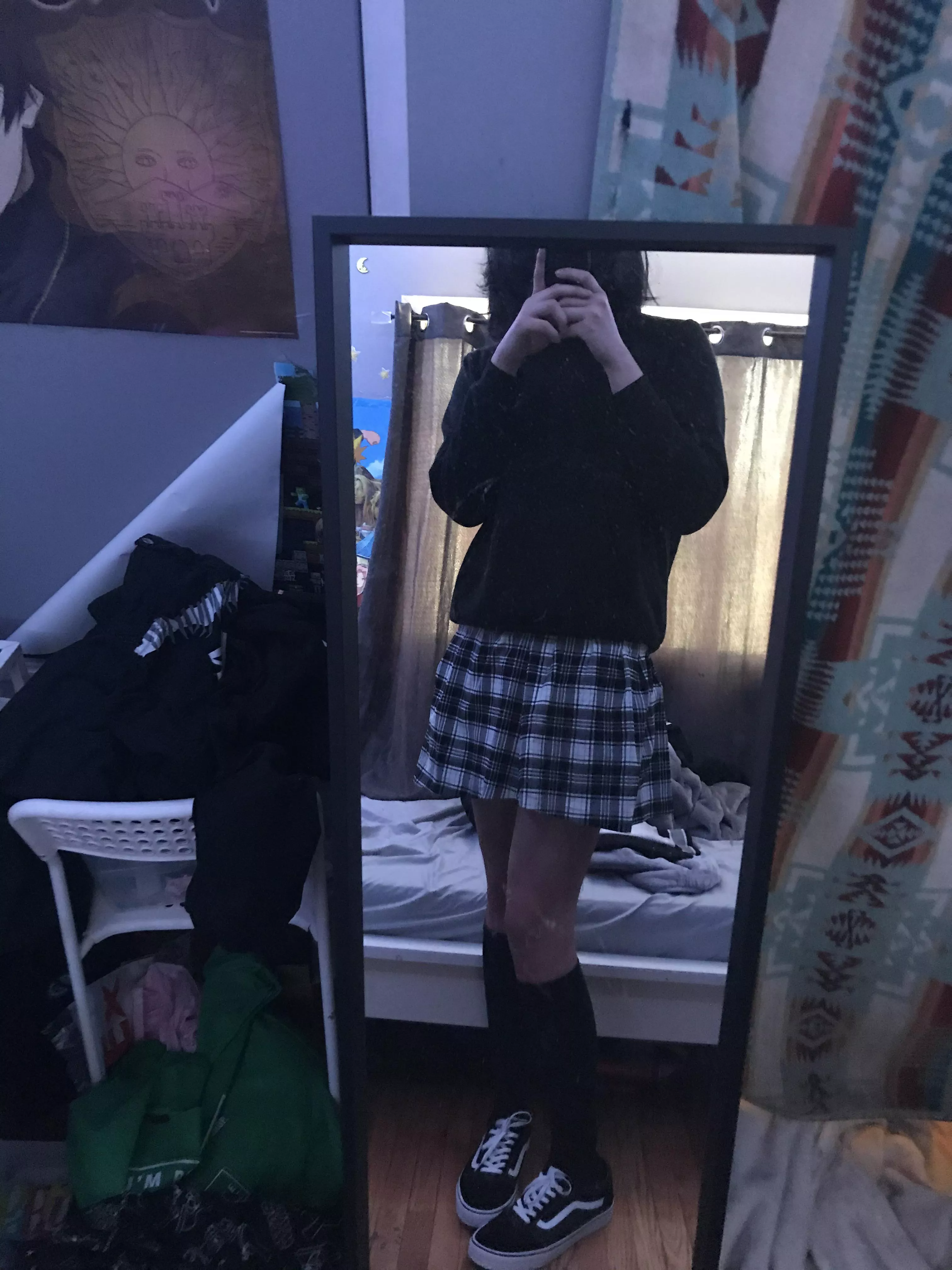 Tried a skirt for the first time, idk