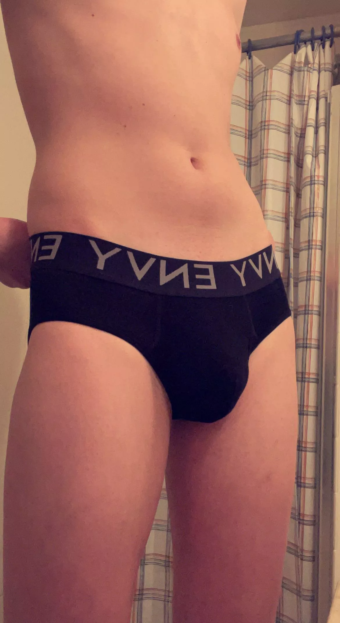 Trying on my new underwear