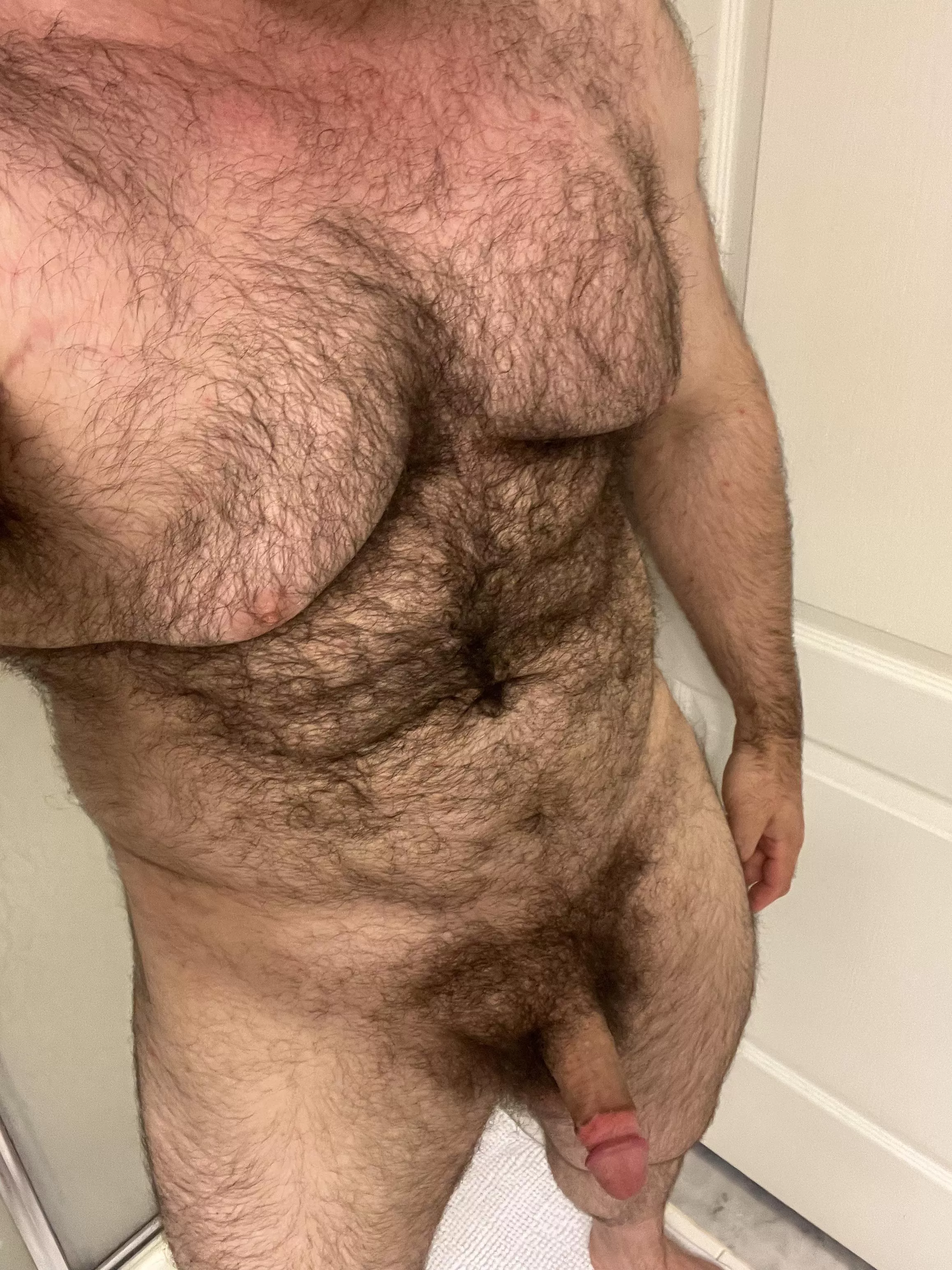 Trying to lean out. But the fur will stay