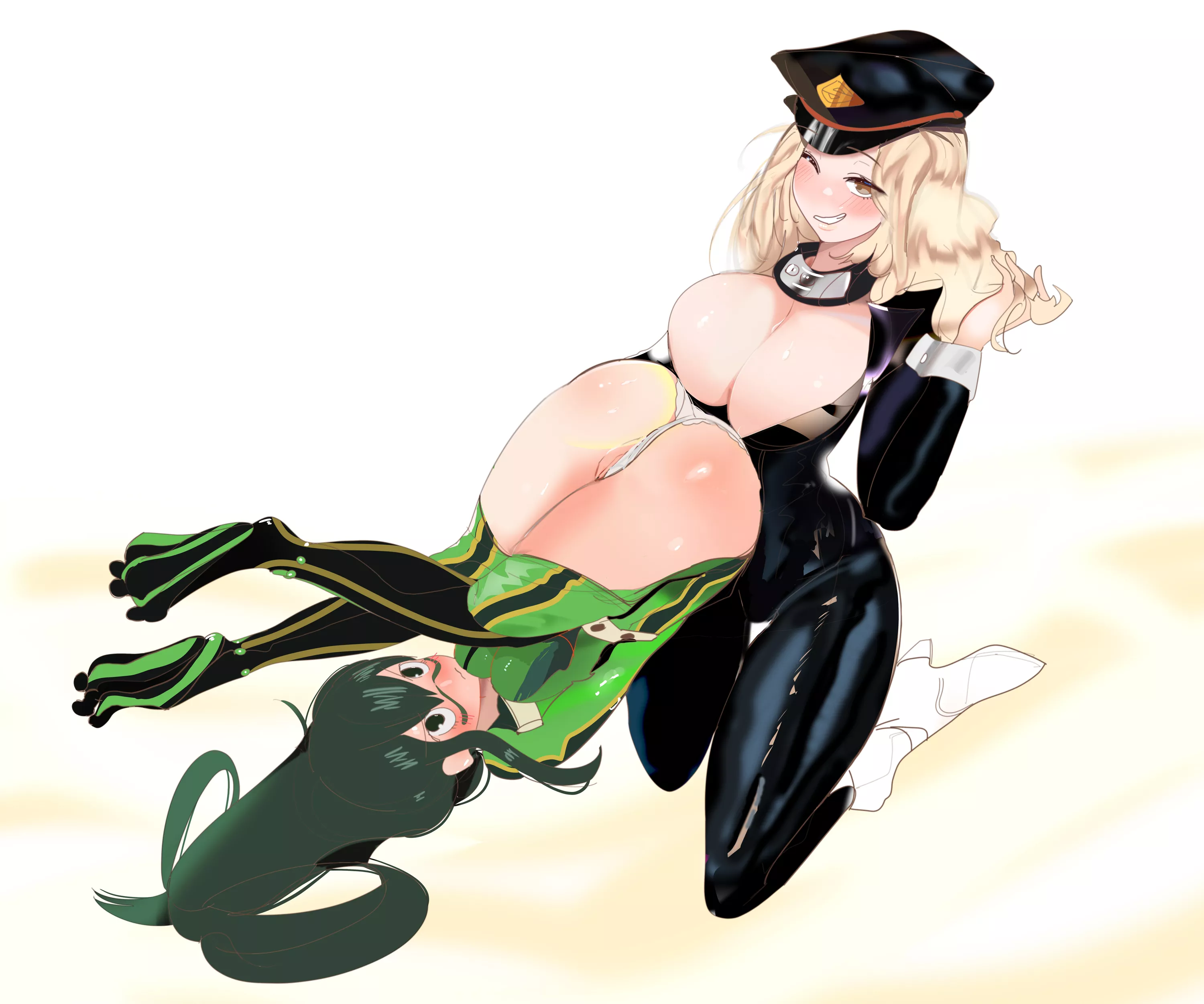 Tsuyu and Camie presenting the goods [Sebastian Oaches]