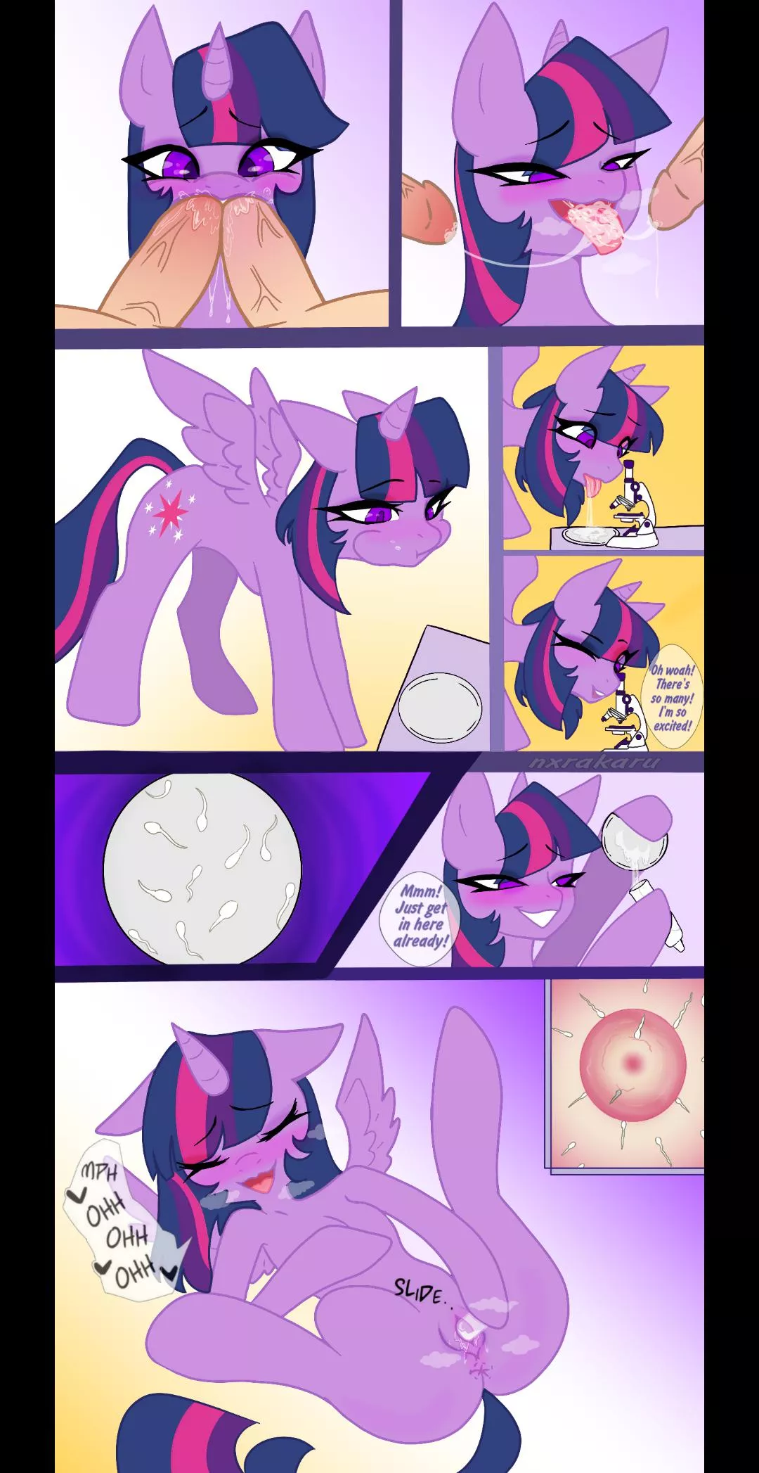 Twilight loves her cum ( artist: nxrakaru )