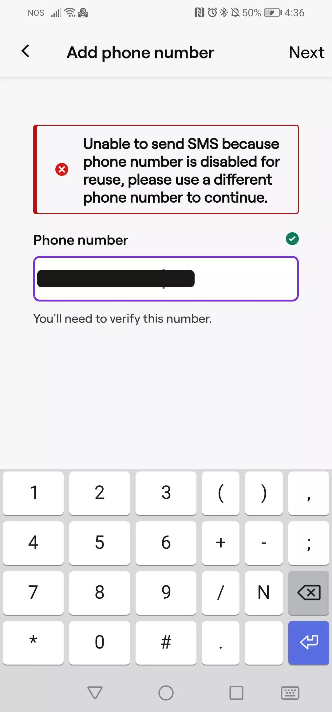 Twitch keeps saying my phone number is disabled for use, I have no clue how to fix it