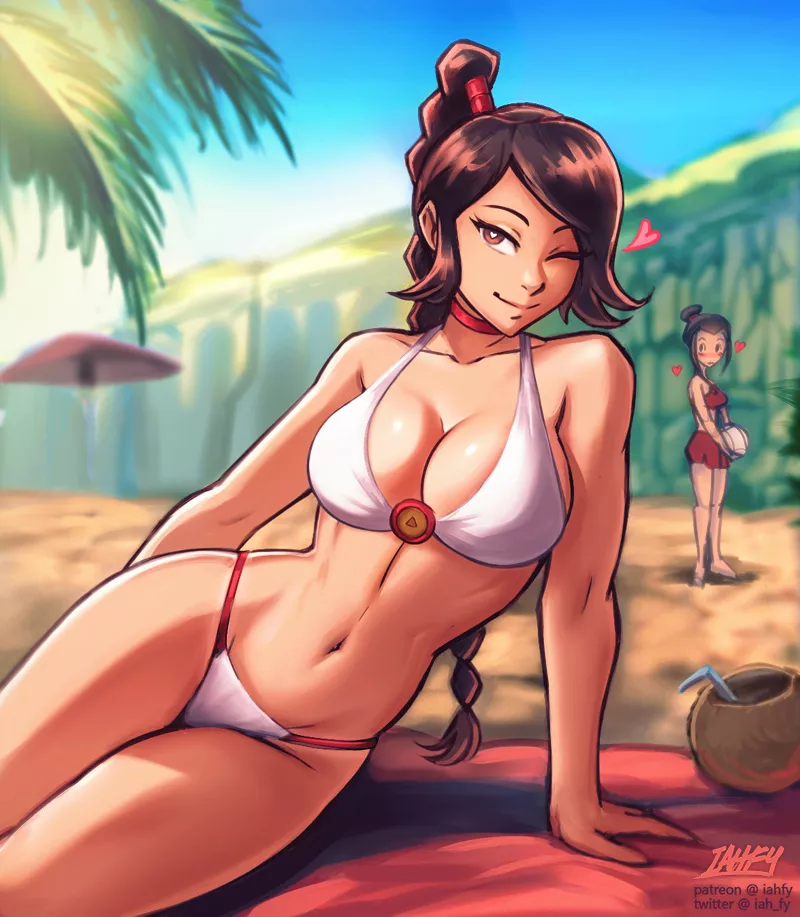 Ty Lee and Azula hit the beach (Iahfy) [Avatar: The Last Airbender]