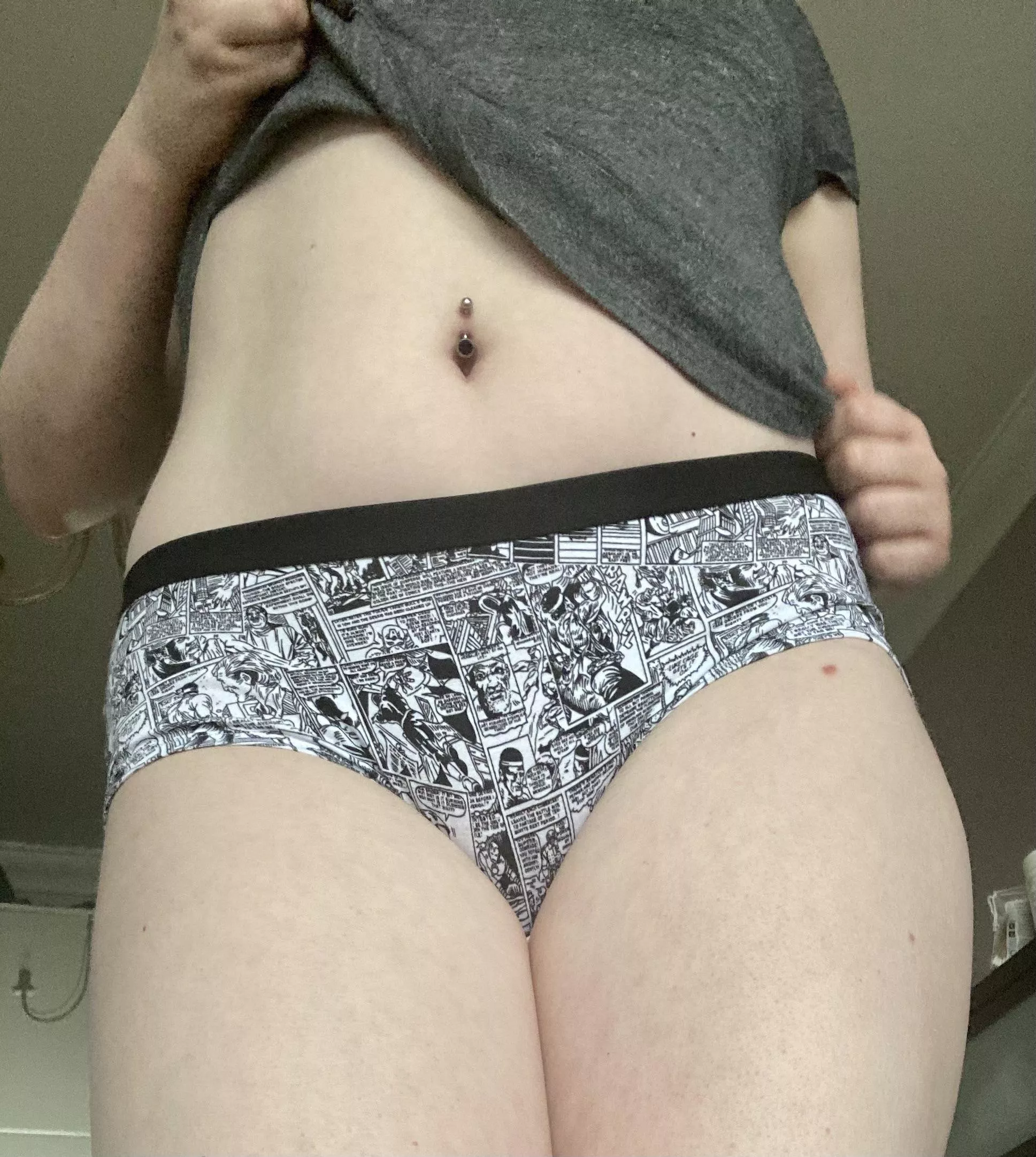 [UK] [Selling] these cute Marvel shorts! ⭐️ Choose between this comic strip pair, or plain grey with red Marvel logo waistband. £25 for 24 hour wear, add-ons available💋