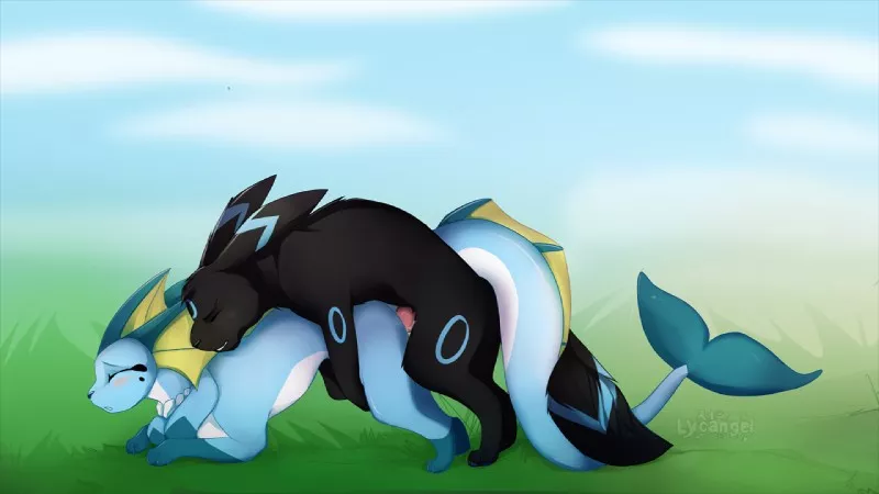 Umbreon x Vaporeon [MF] (lycangel)