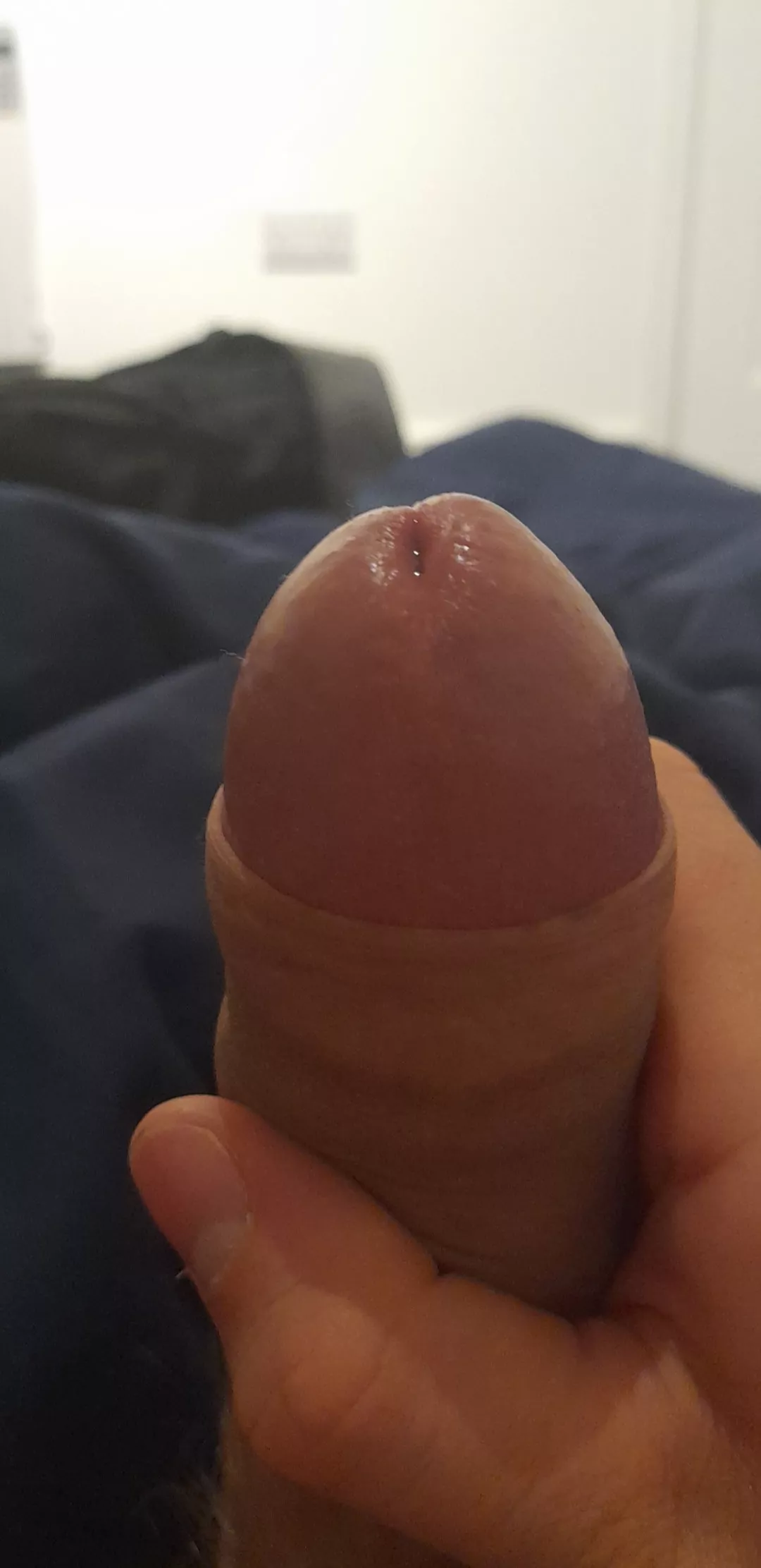 Uncut Cock Leaking a Little