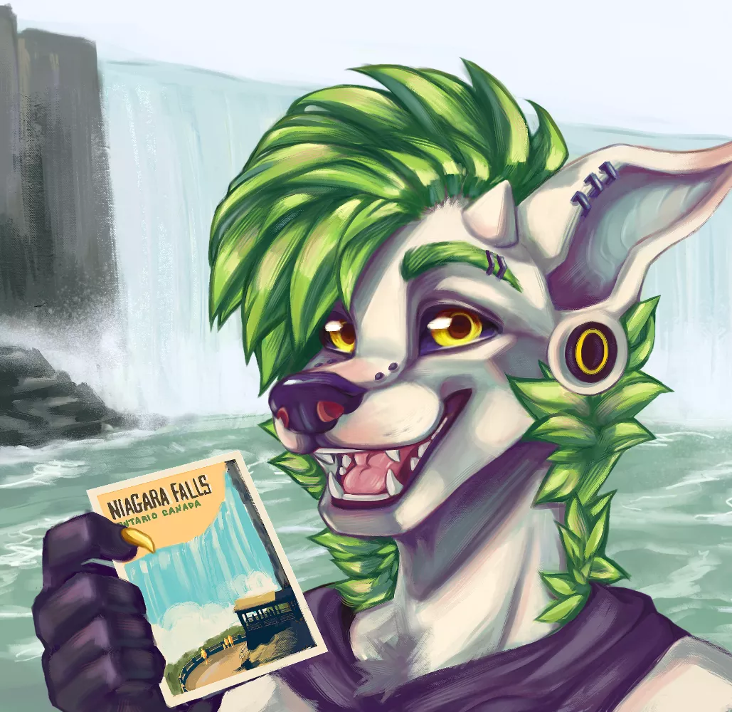 Vacation by the falls - art by me