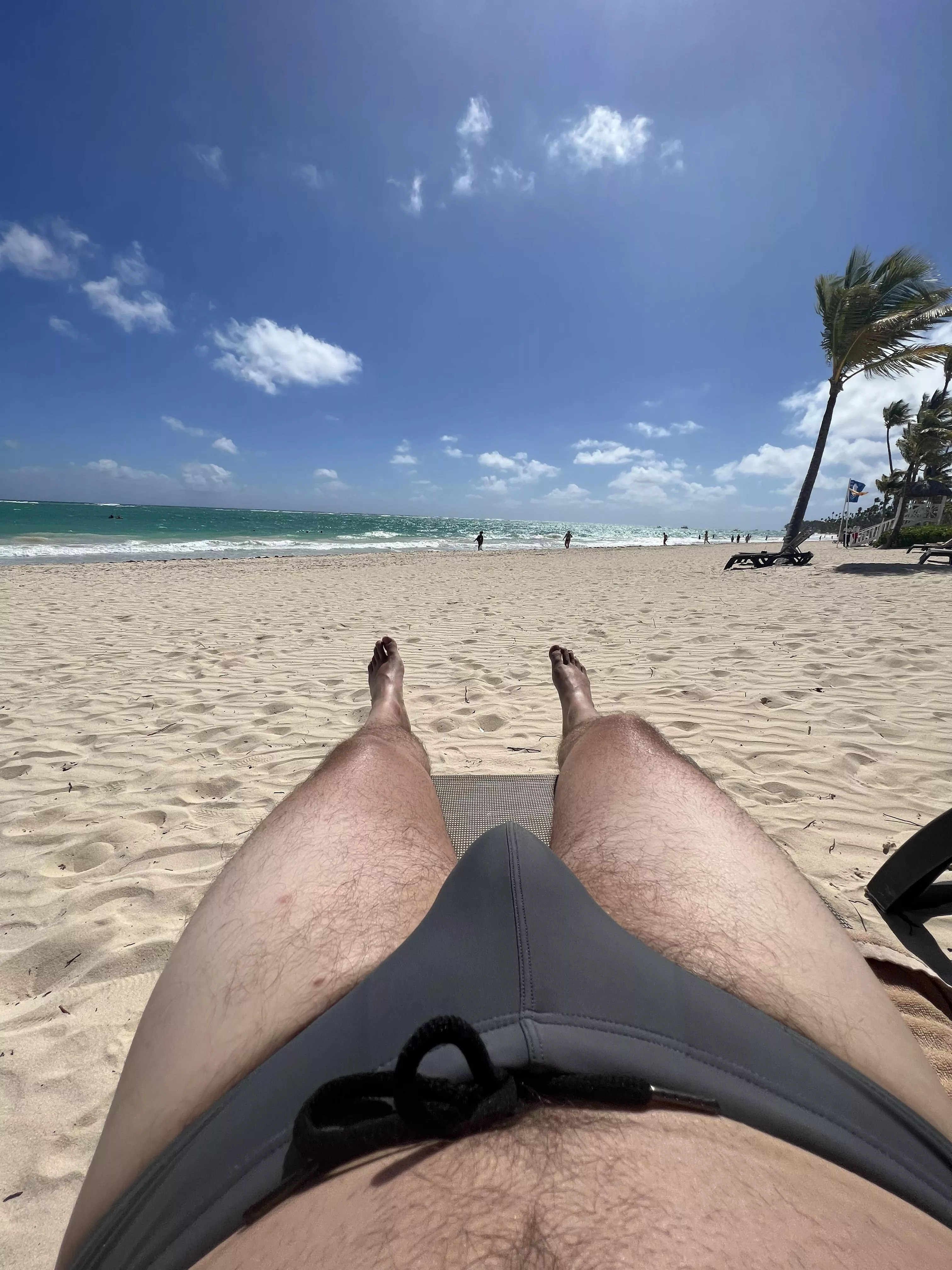 Vacation in Punta Cana. First time rocking a speedo. A lot of people were staringâ€¦