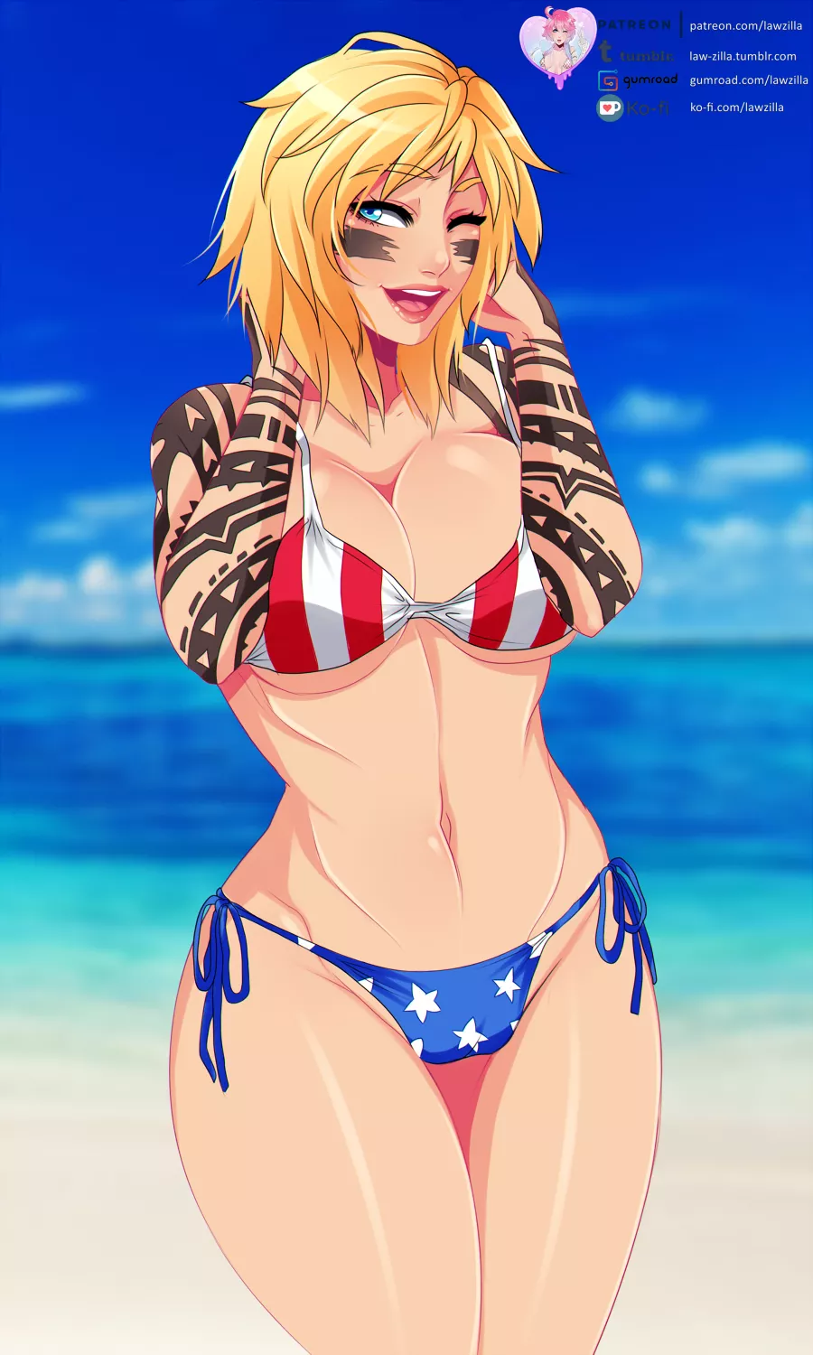 Valkyrie ready on the beach (Lawzilla)