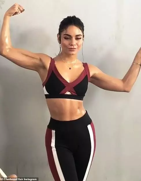 Vanessa Hudgens all sweaty