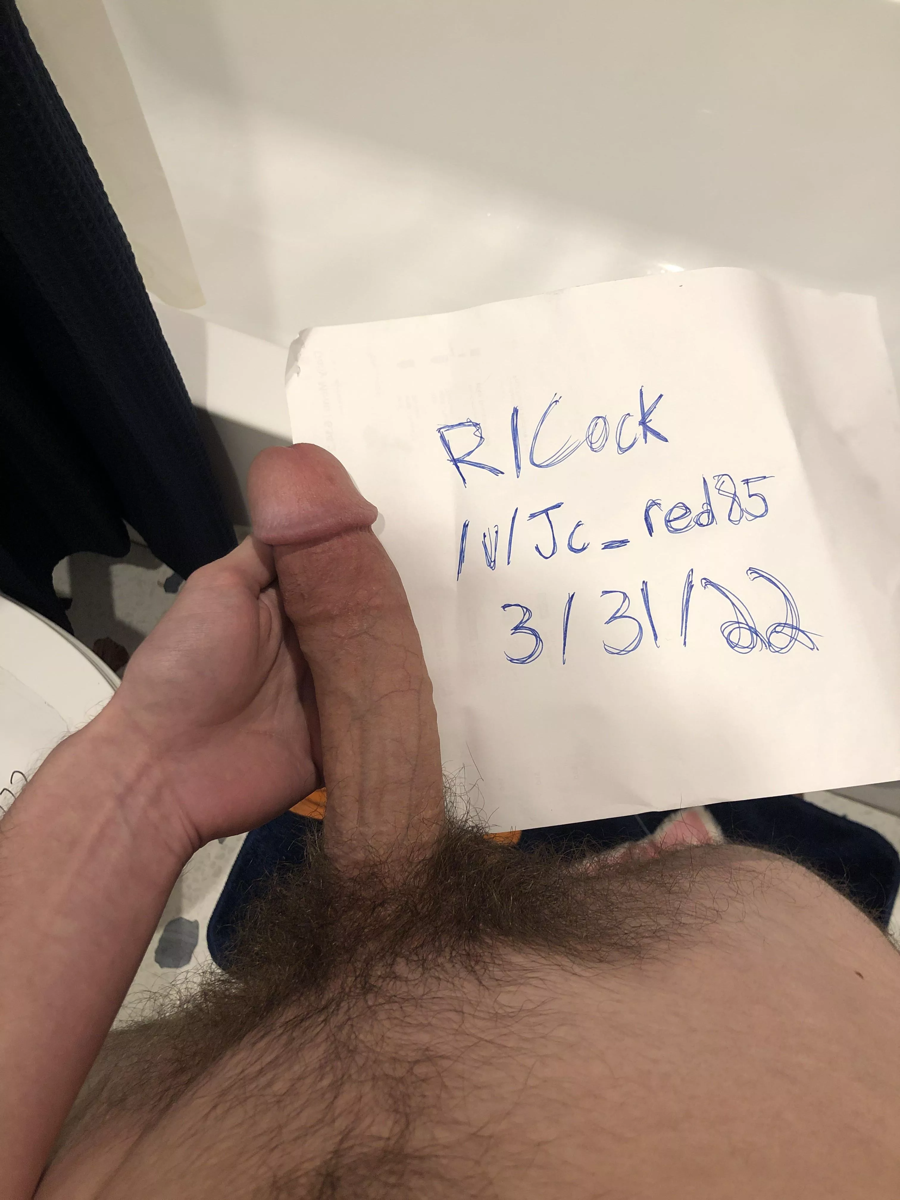 Verification for my cock (with the appropriate flair this time)