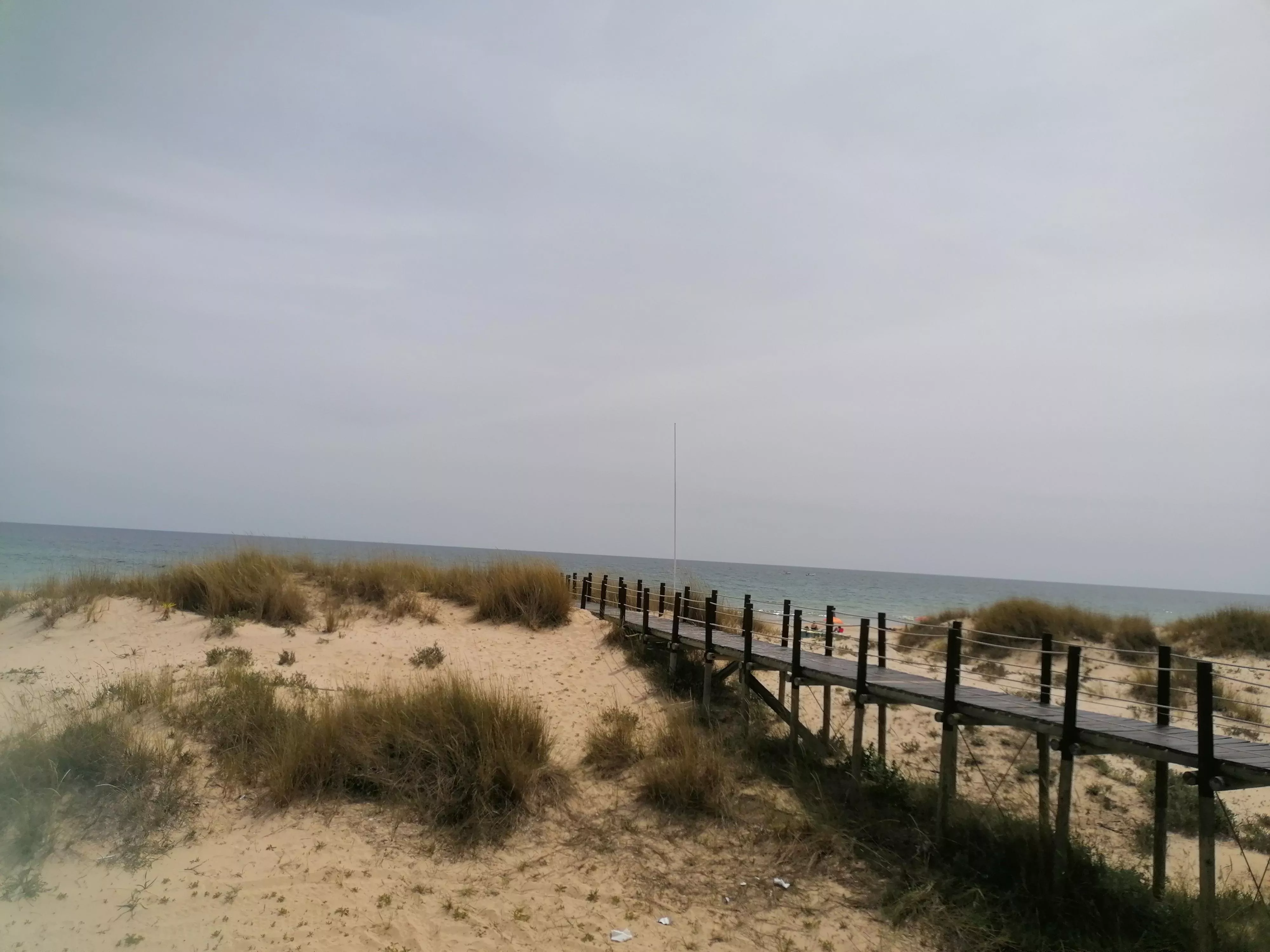 View from beach bar in Cabanas, Tavira, Portugal