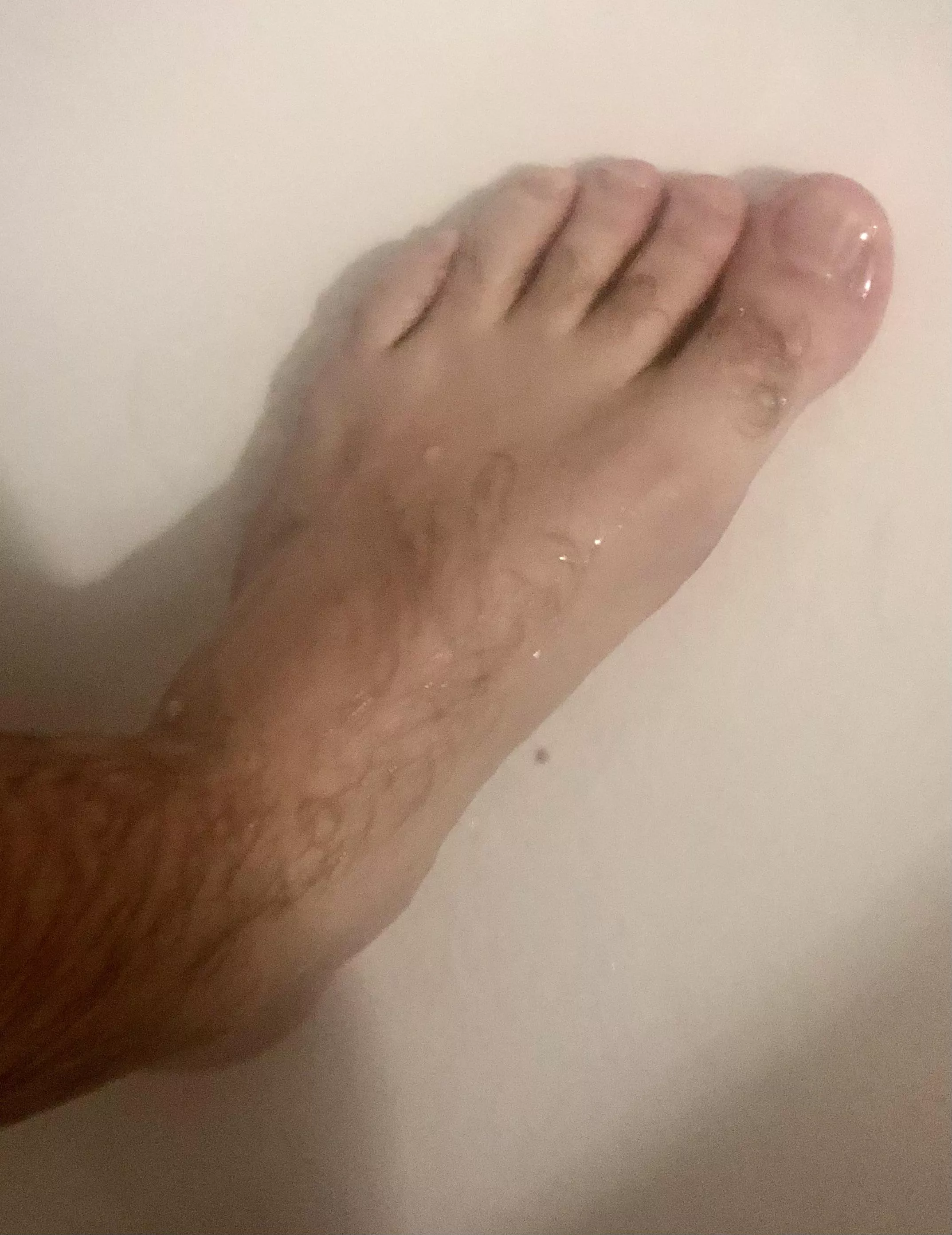 Wanna play footsies in the shower bro?