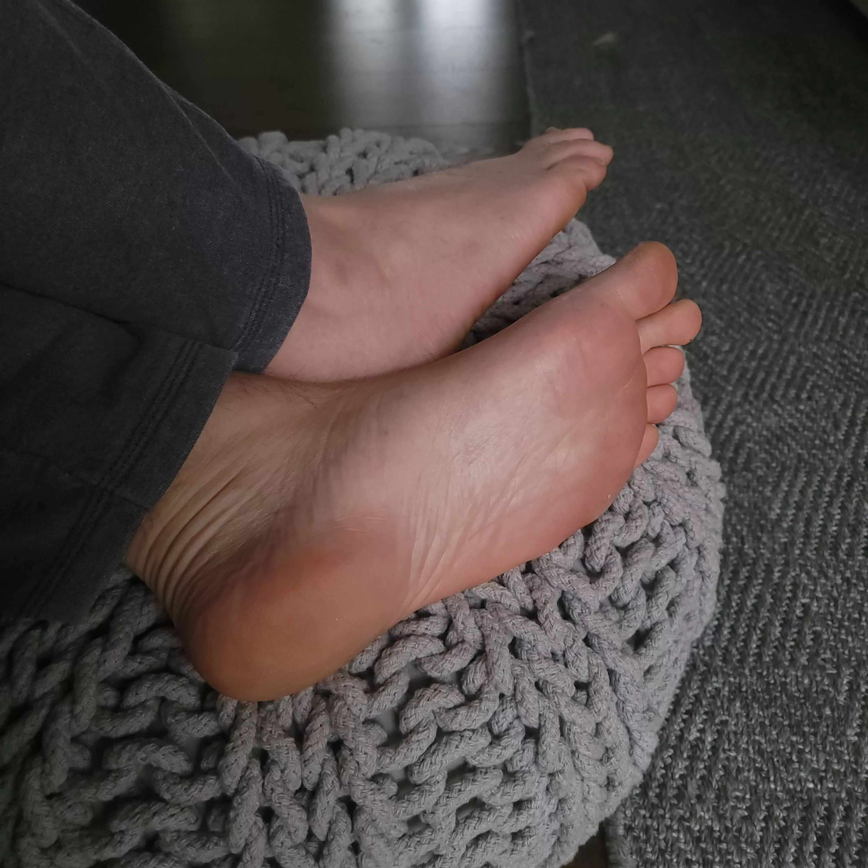 Wanna rub my feet for me?