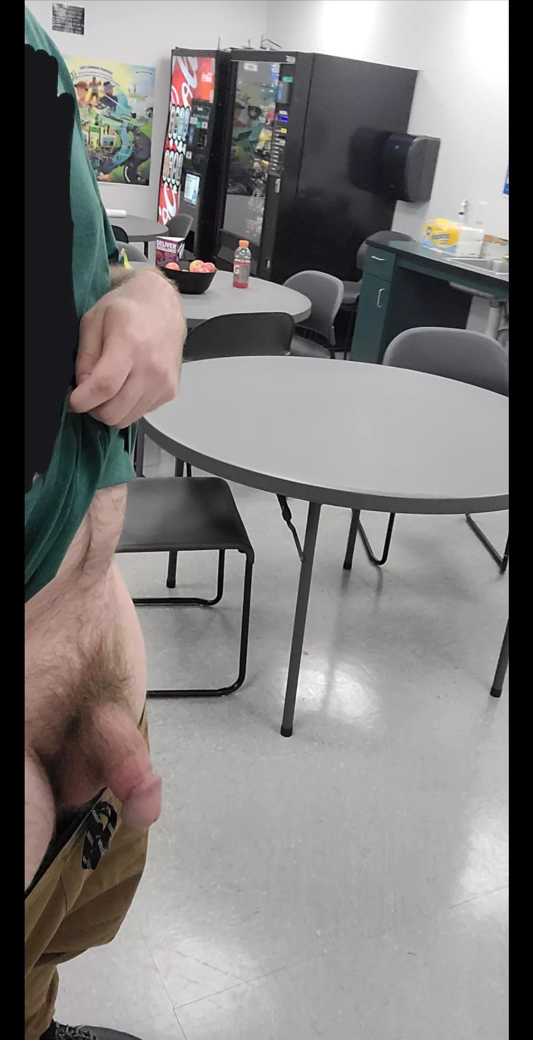 wanna suck me hard in the breakroom?