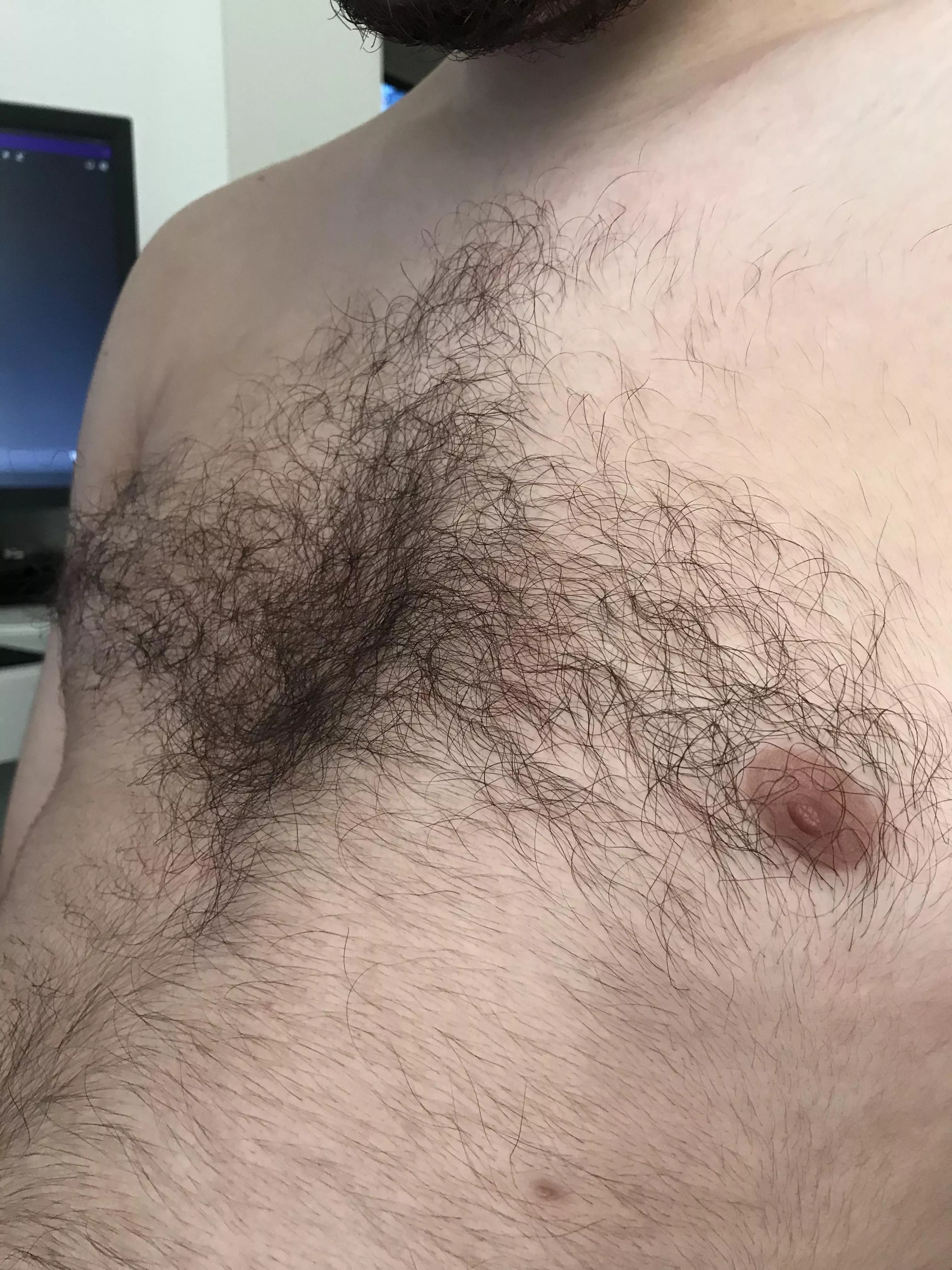 Want to run your fingers through my 20yo hairy chest?