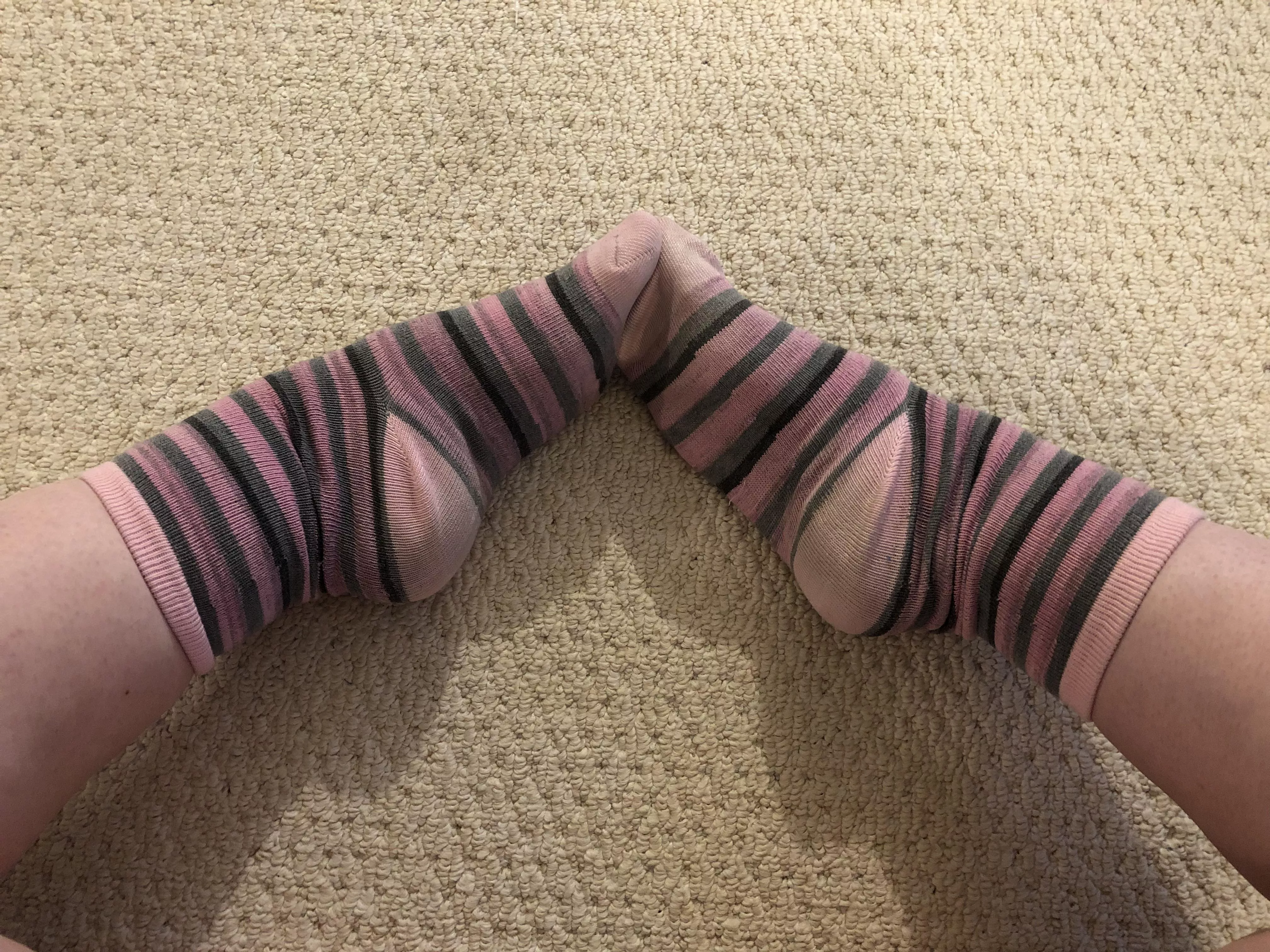 Want to see my pink… socks? (F)