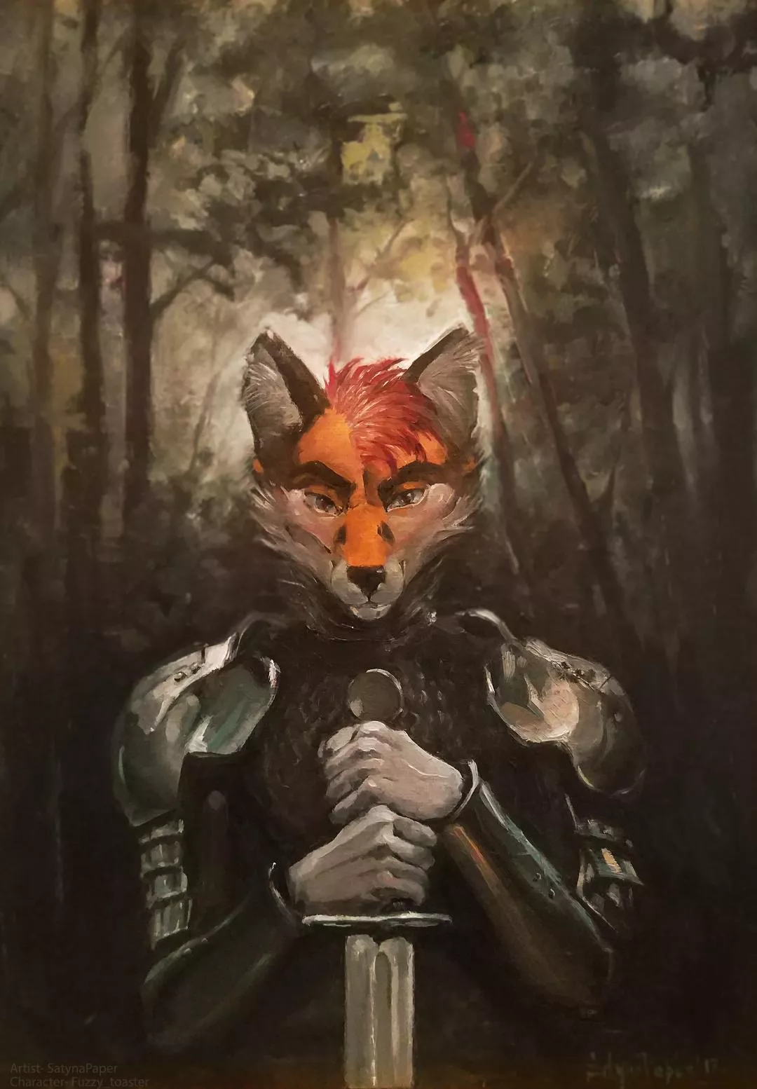 Warrior. Oil painting. (art by me)