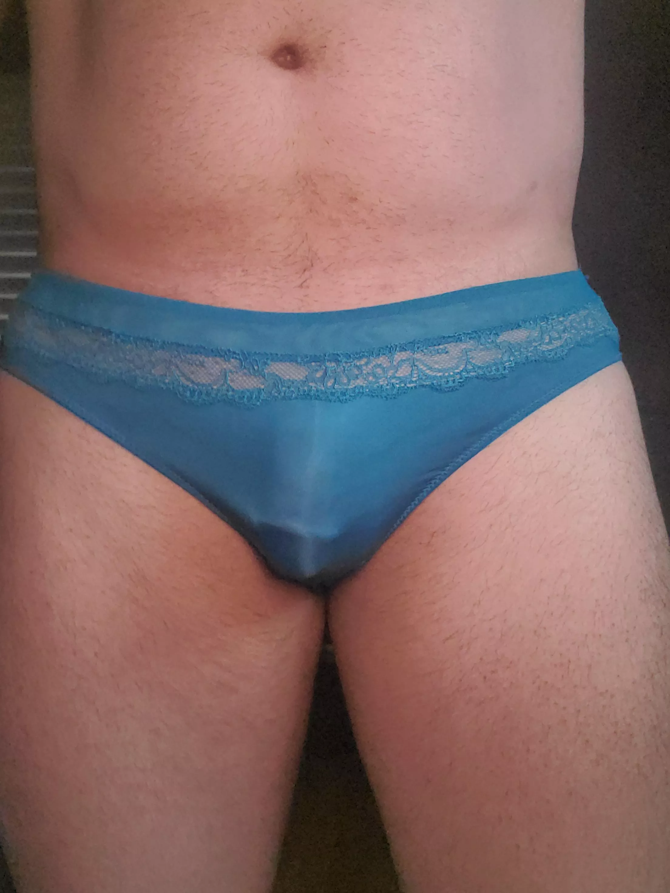 Wearing my wife's panties!