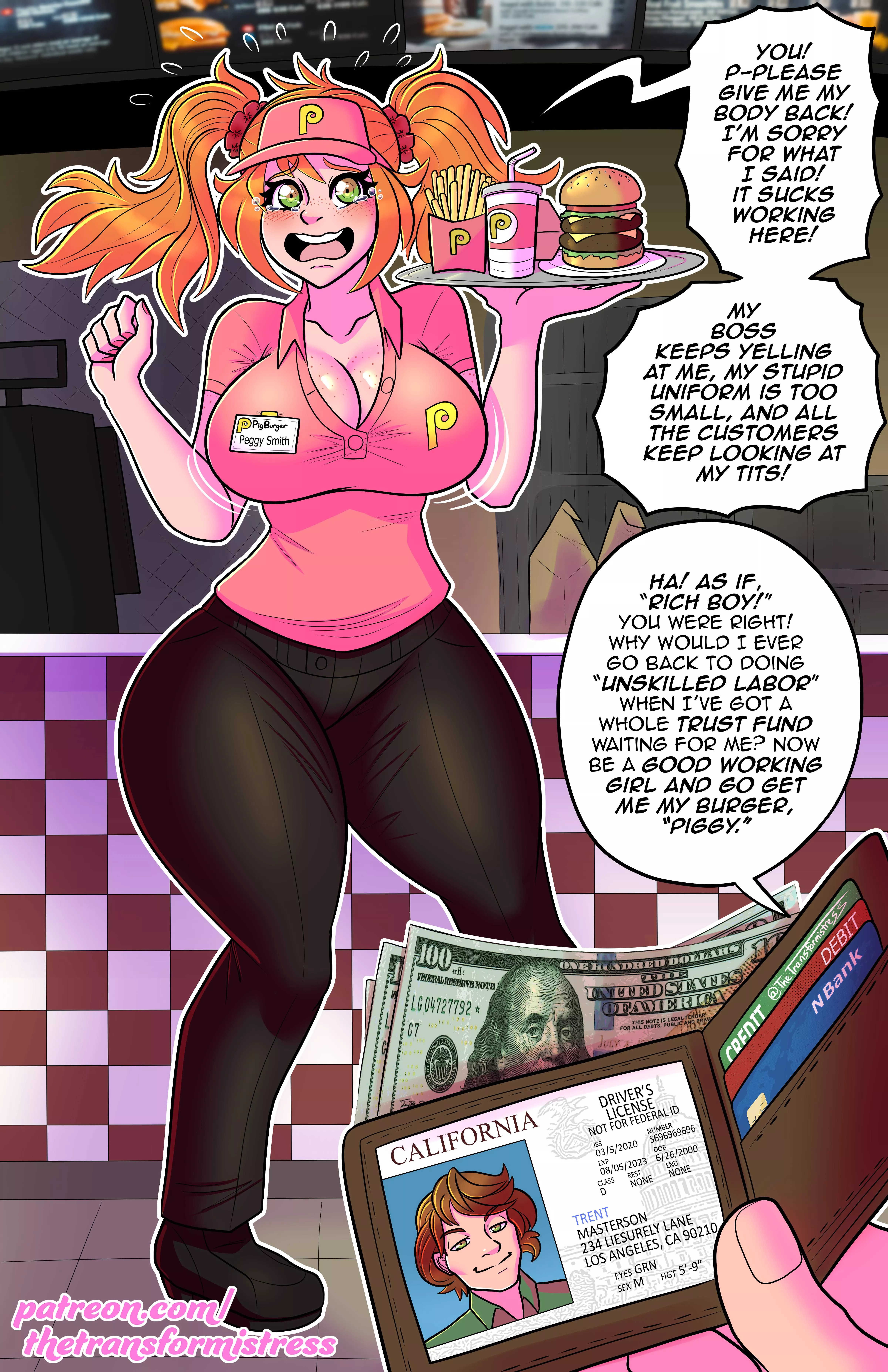 Welcome to Pig-Burger by TheTransformistress (MTF/TG)