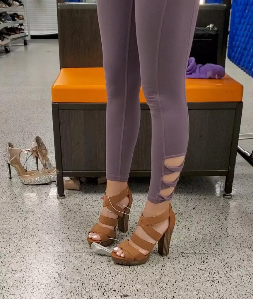 went shopping for heels to fuck in