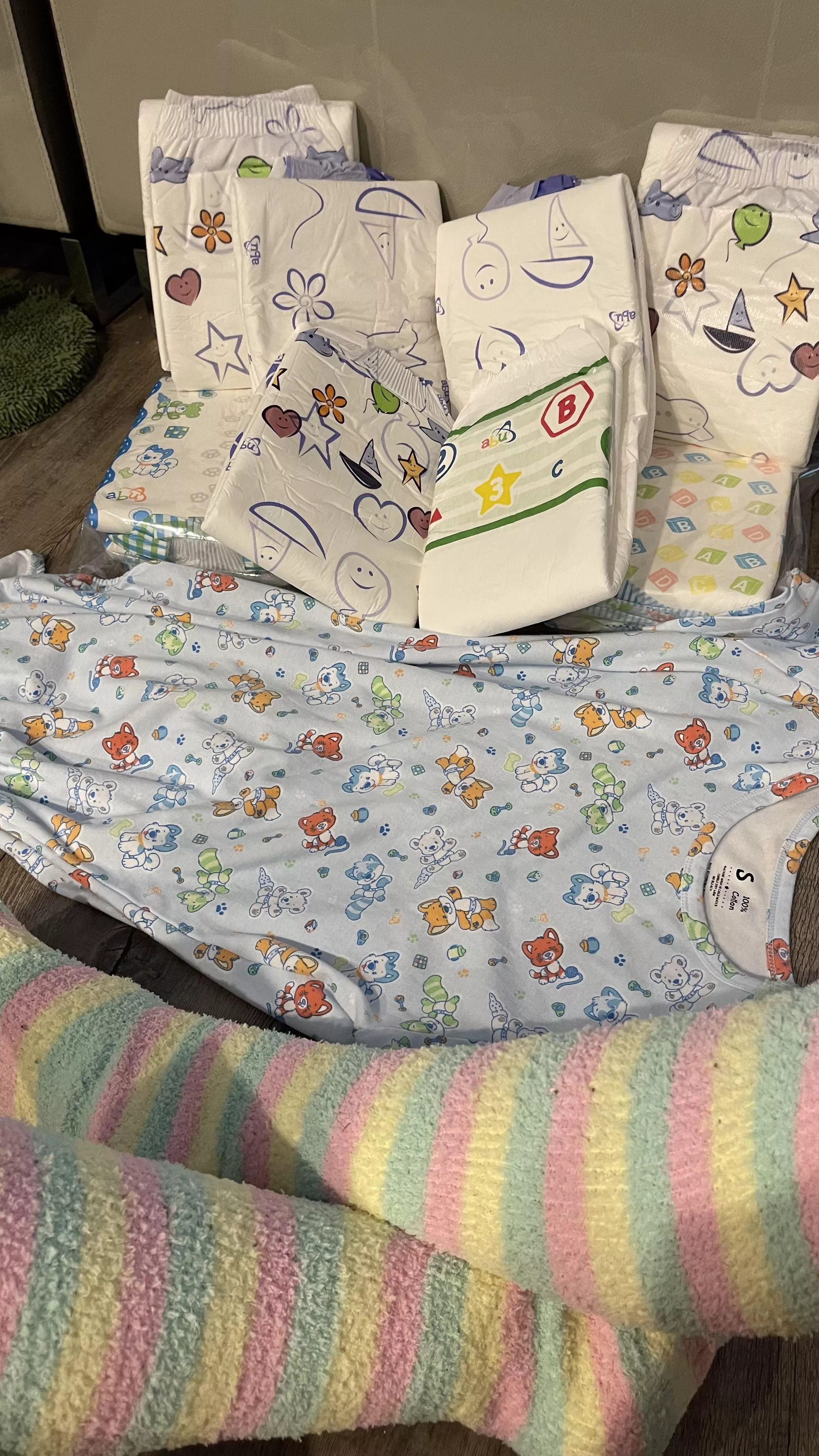 Went to ABU in Everett WA today. Staff let me Build my own Pack and got a new Onesie!