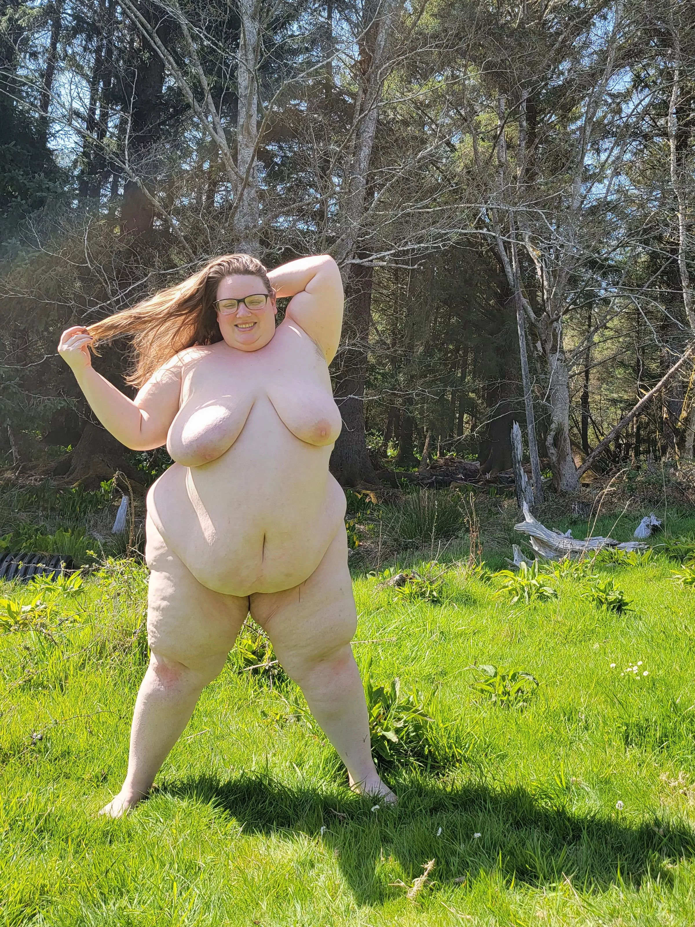 What a beautiful day to be naked outside