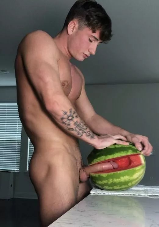 What a lucky watermelon!