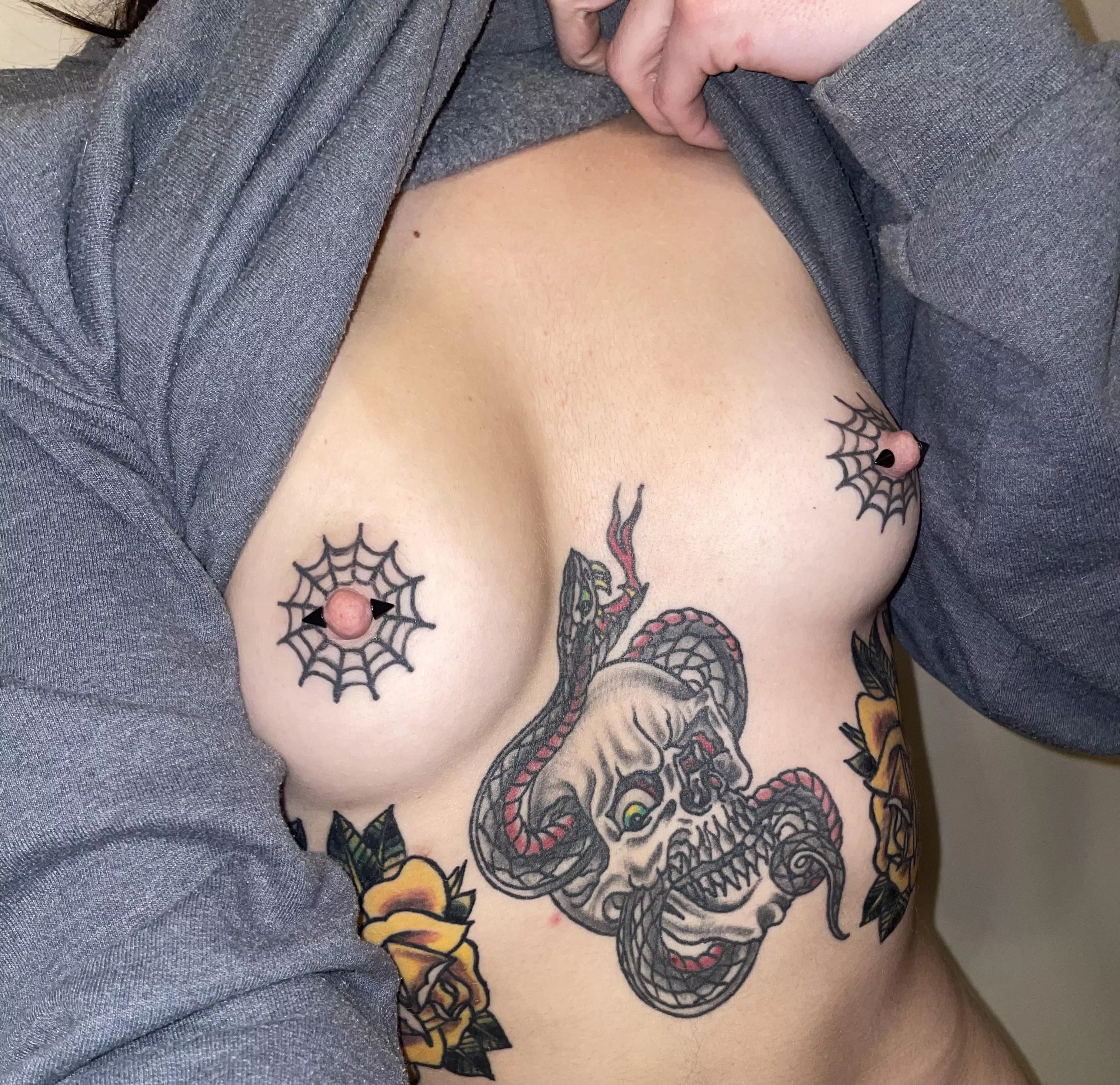 Â¿What about tattooed nipples?ðŸ˜‰ðŸ–¤