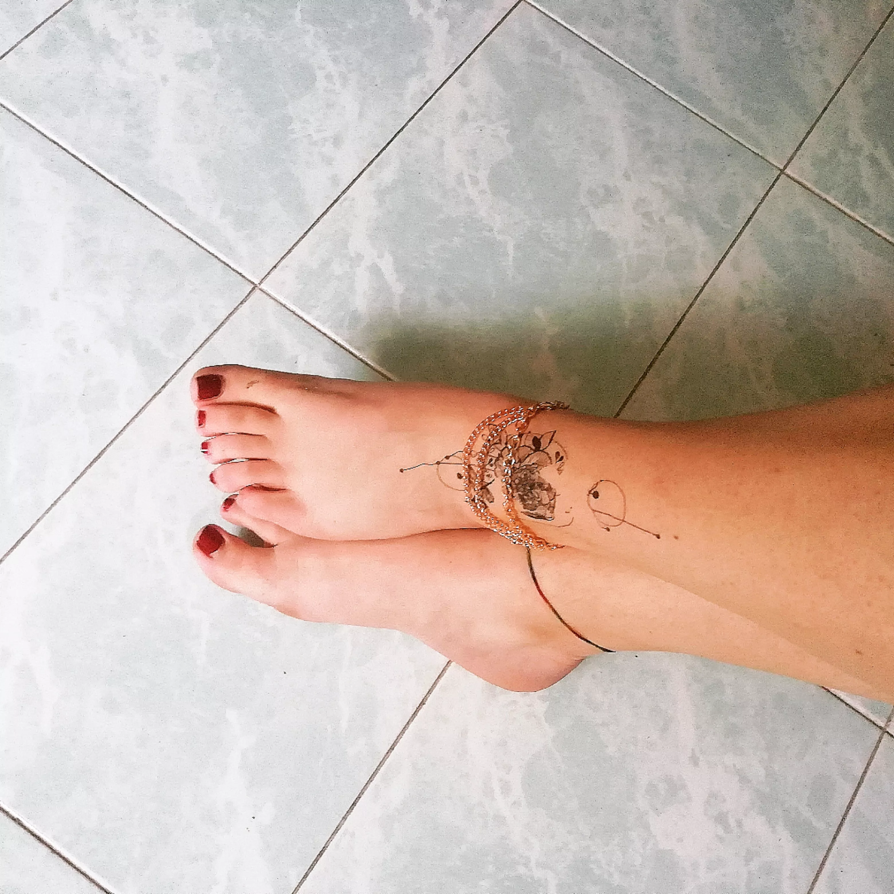 What do you think about my new anklet?