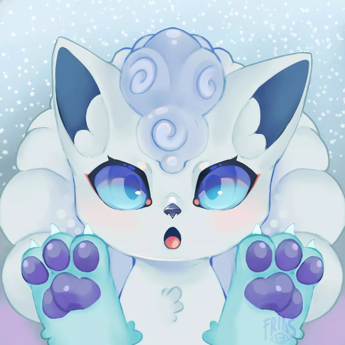 What do you think of my cute Alolan Vulpix ,I think it came out pretty. (art by me)