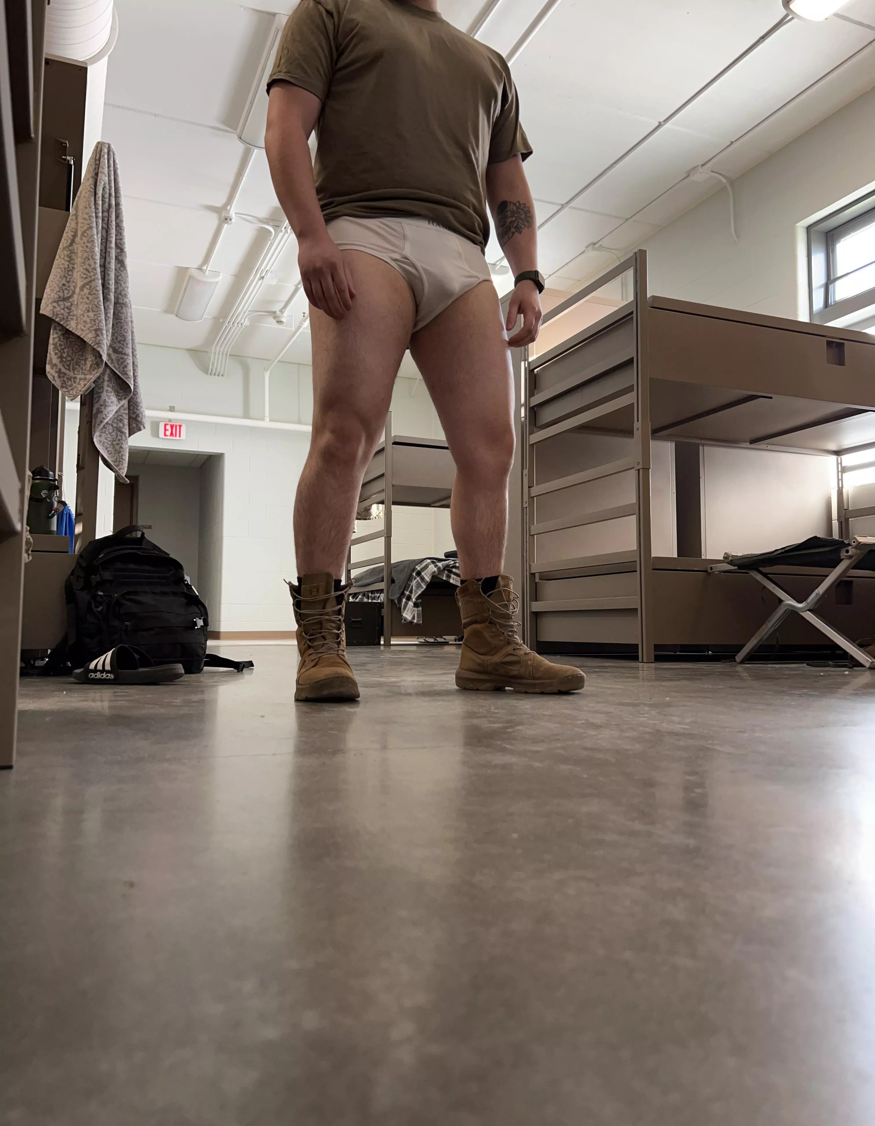 What’s a horny boy in the barracks to do?