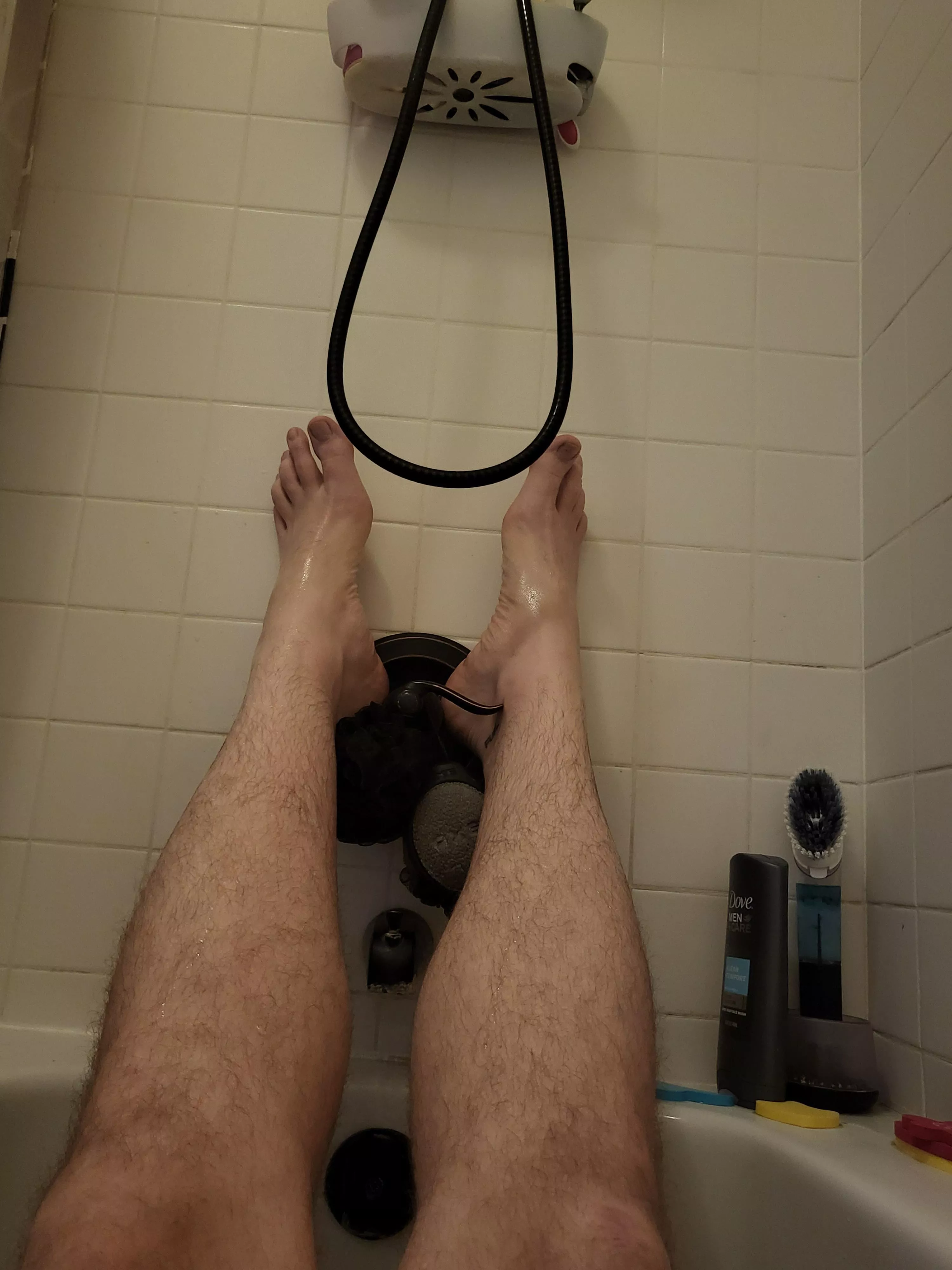 When you're 6'7, but want to stretch out in the tub.