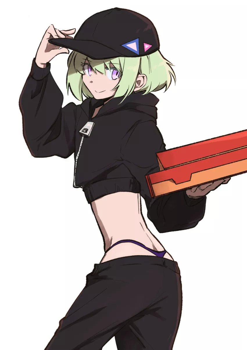 which one of you cuties ordered pizza~?