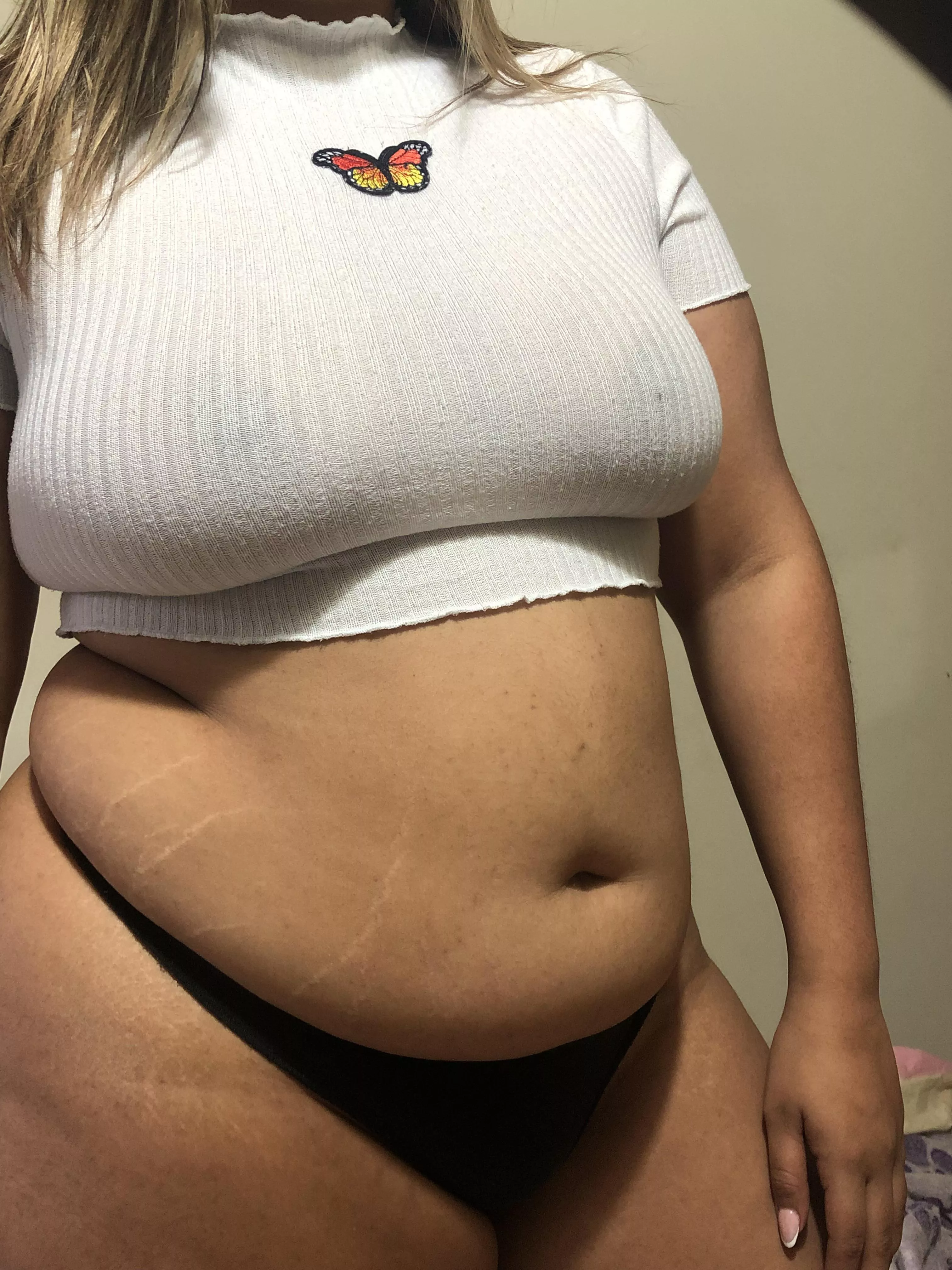 White top belly goddess