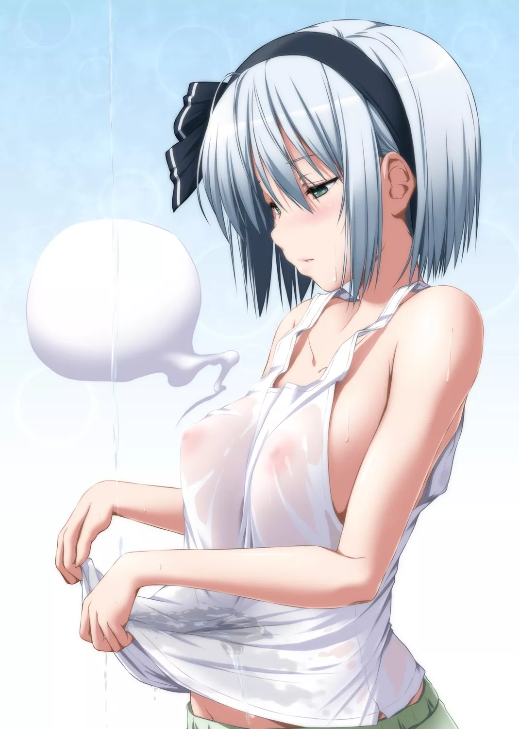 White wet Tshirt never disappoints