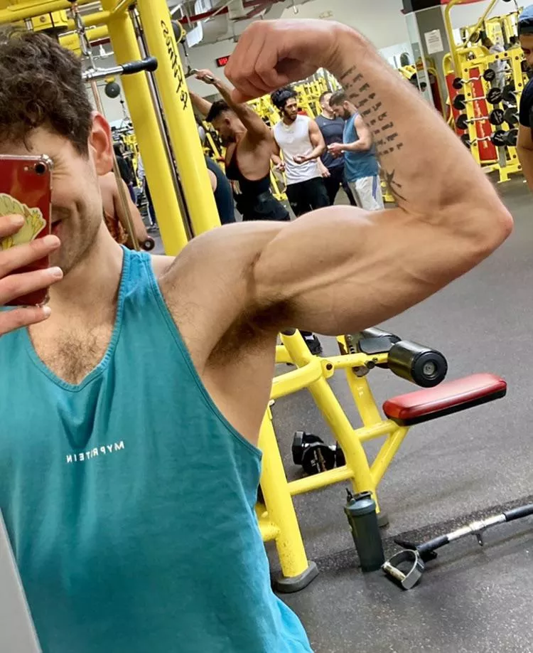 Who can resist a self-indulgent shot on arm day