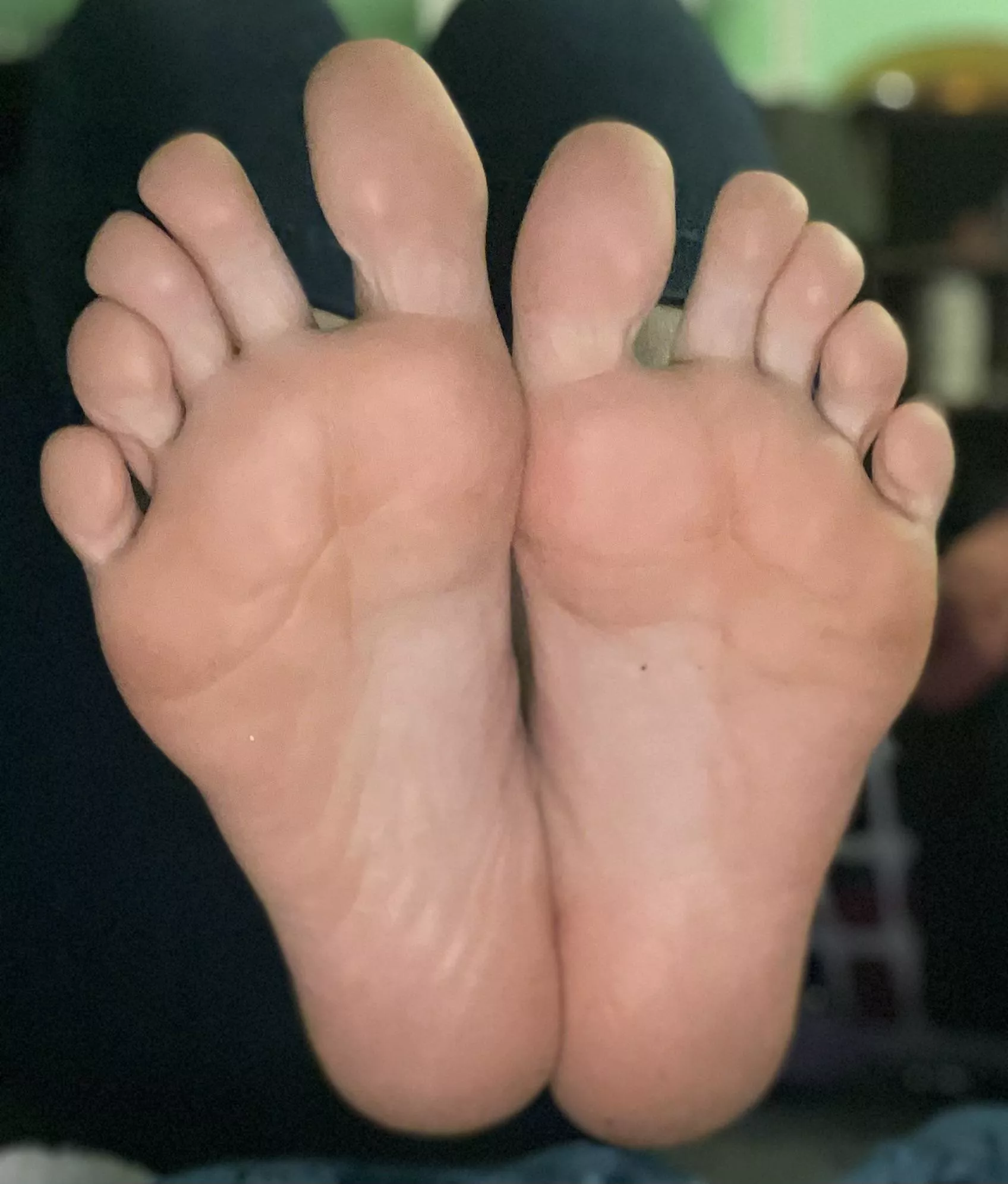 Who wants to rub my aching feet?