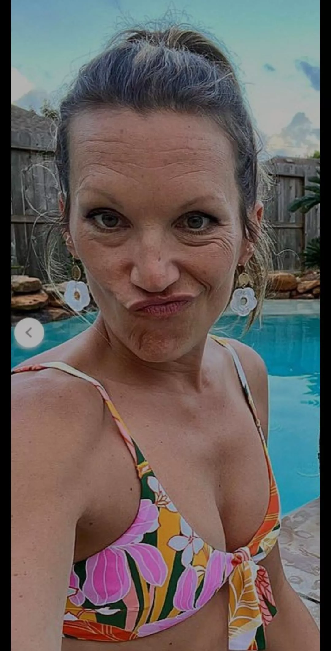 who wants to show my stuck up wife how to behave? at the pool while I work... spoiled bitch