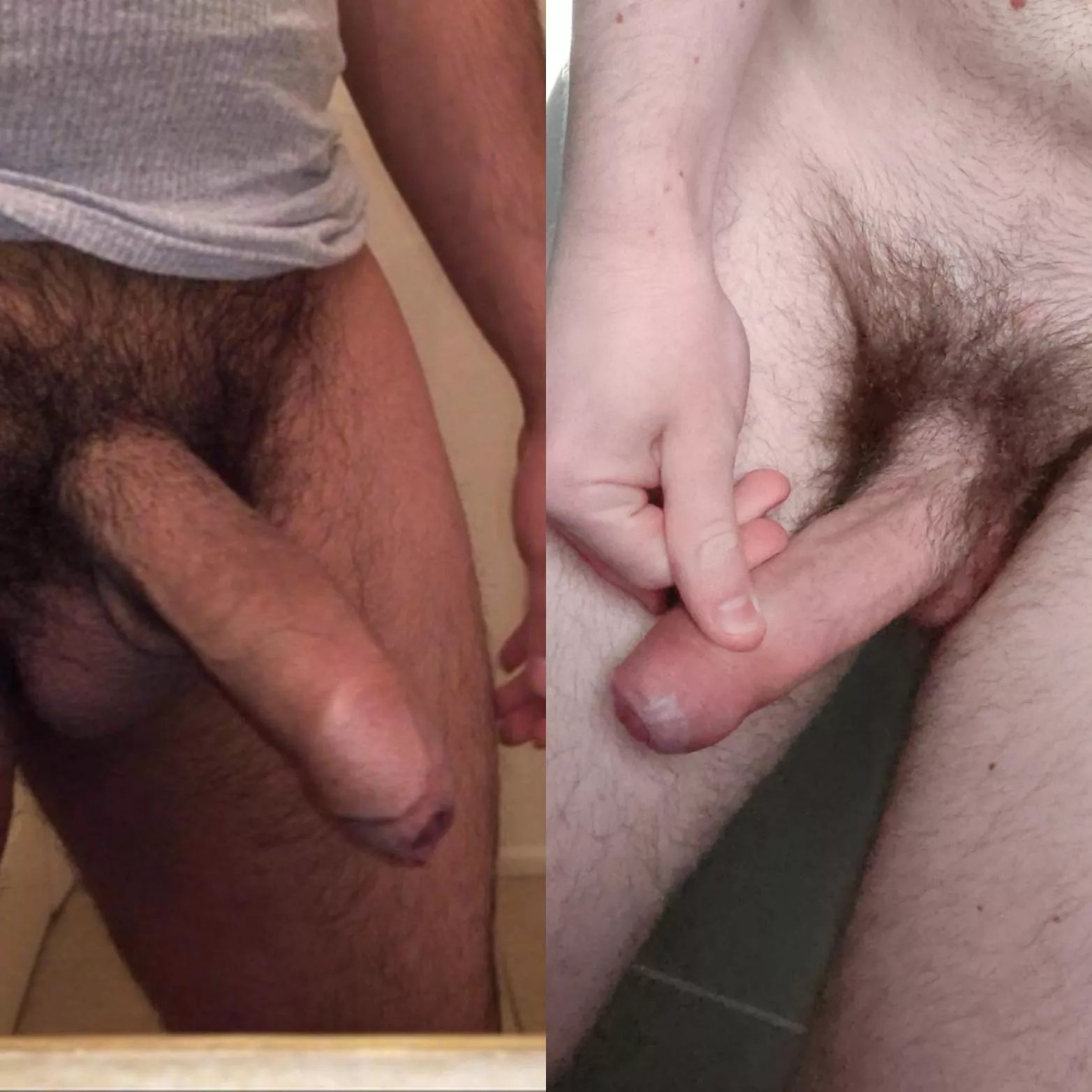 Who wins? Me on the right. r/str8browncock on left