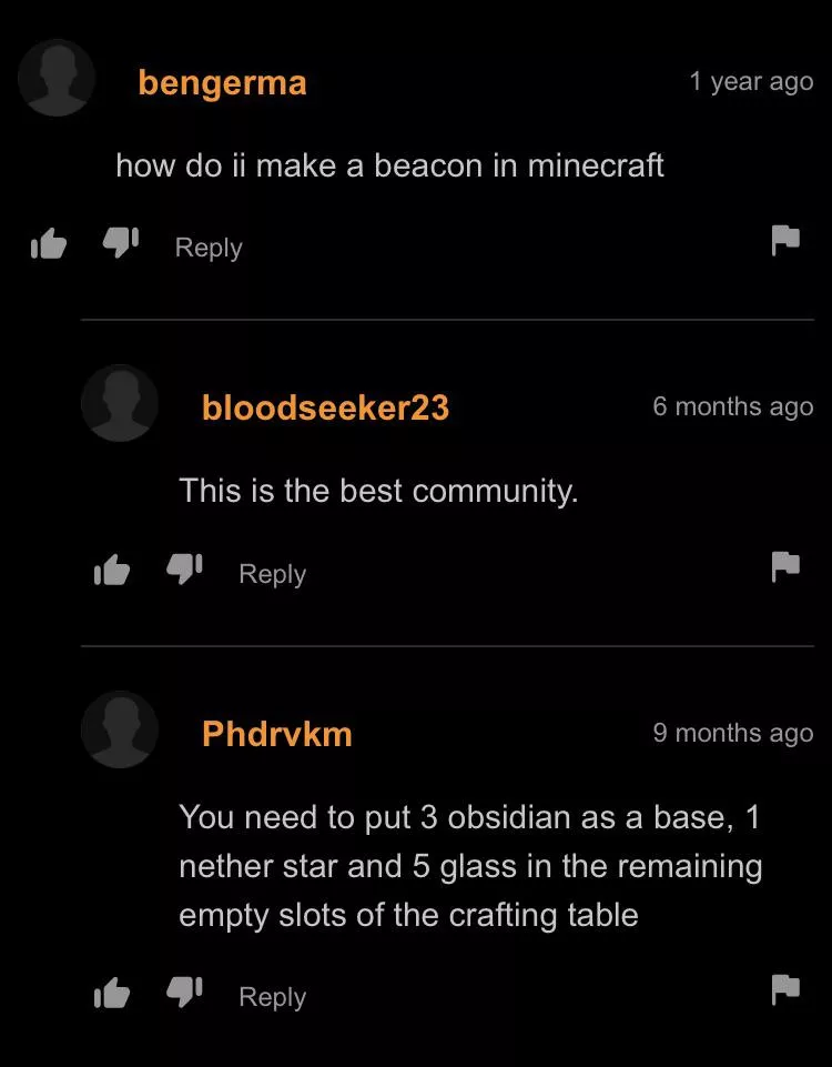 Wholesome minecraft