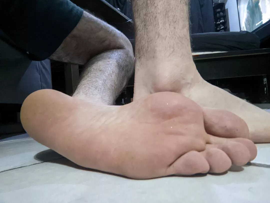 Who's gonna lick my sweaty feet after working out?