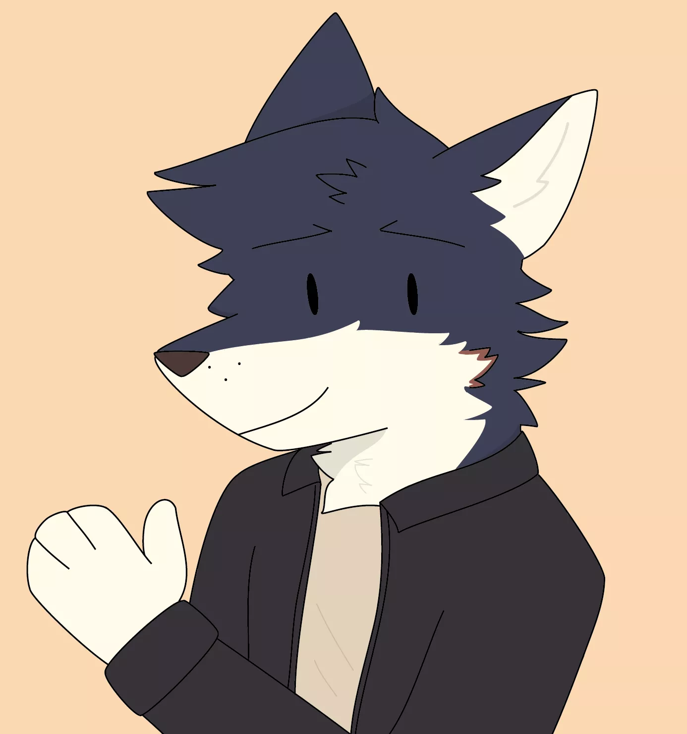 Who's that cool wolf with that friendly smile?ðŸº (this is a fanart I made) @Littlef7072 on twitter