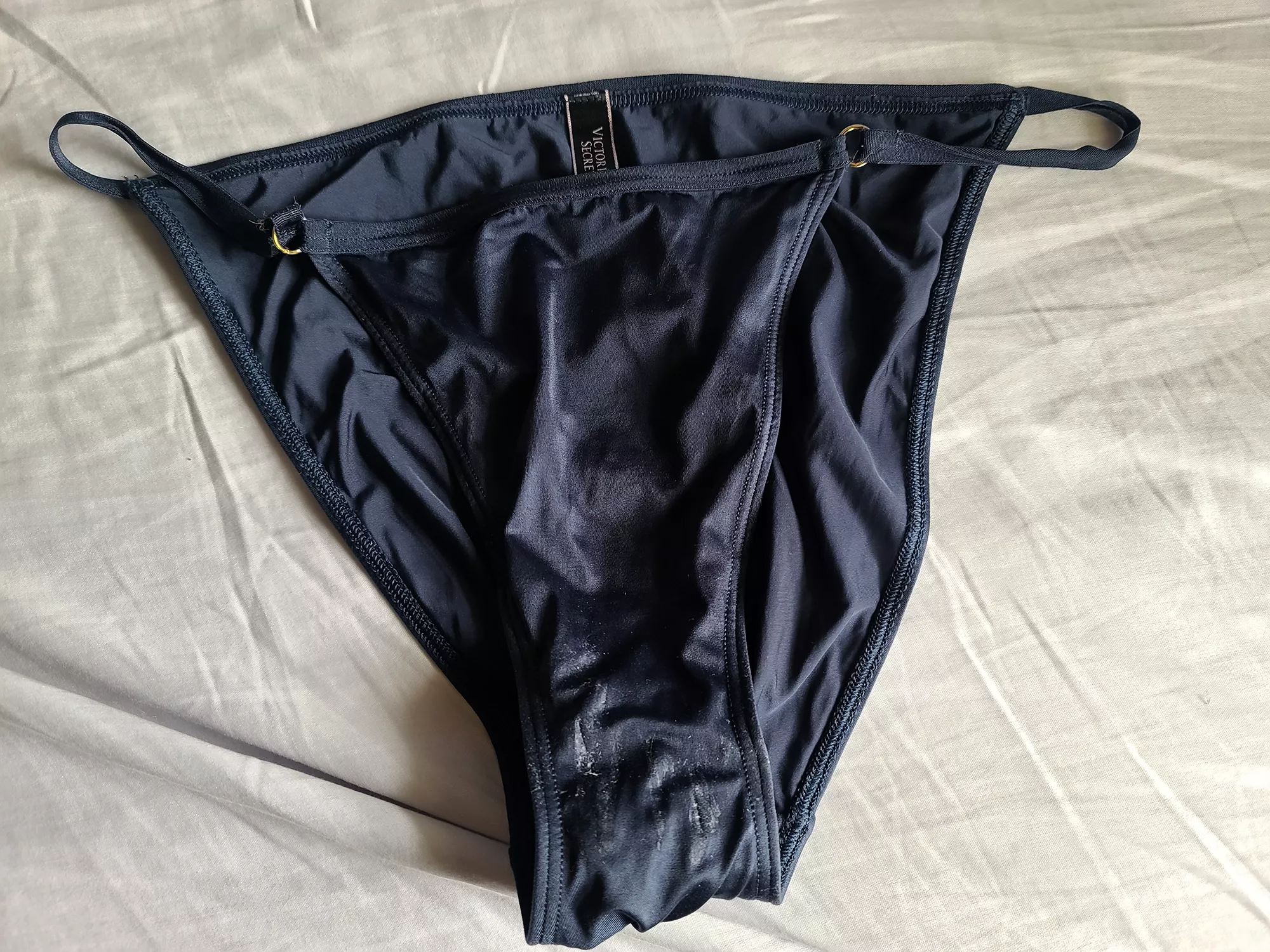 Wife just slid this satin bikini over