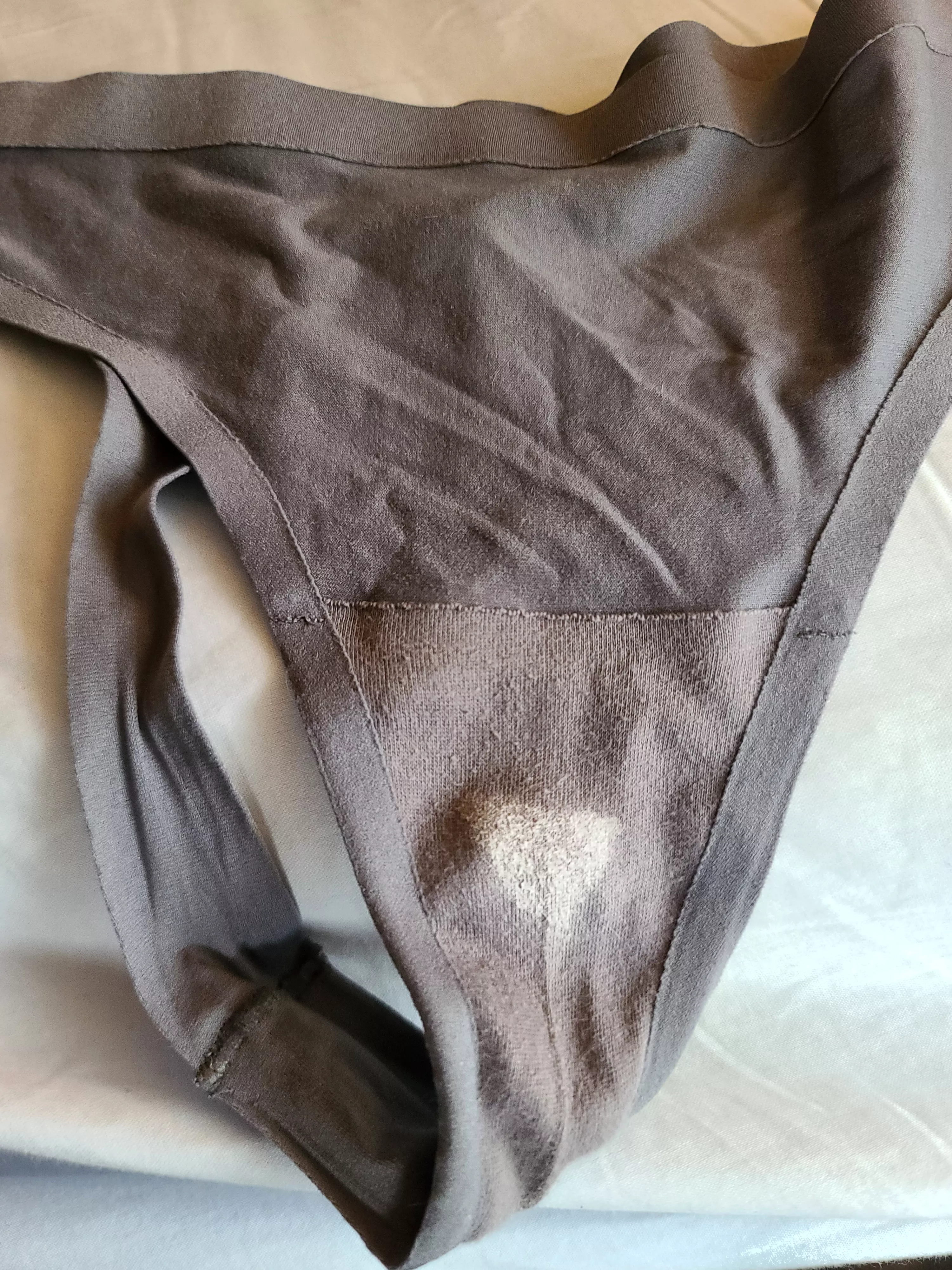 Wife left some cream in her thong